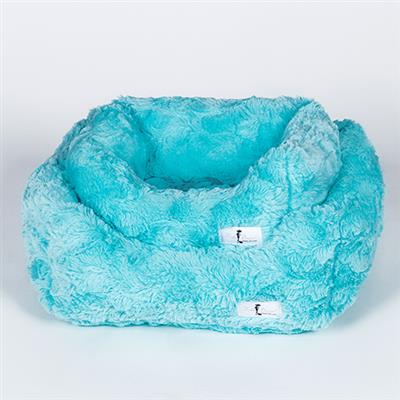 Premium Orthopedic Dog Bed in Aquamarine Blue - Memory Foam Pet Bed for Large & Small Dogs - Washable Cover - Perfect for Bedroom, Living Room & Pet Travel