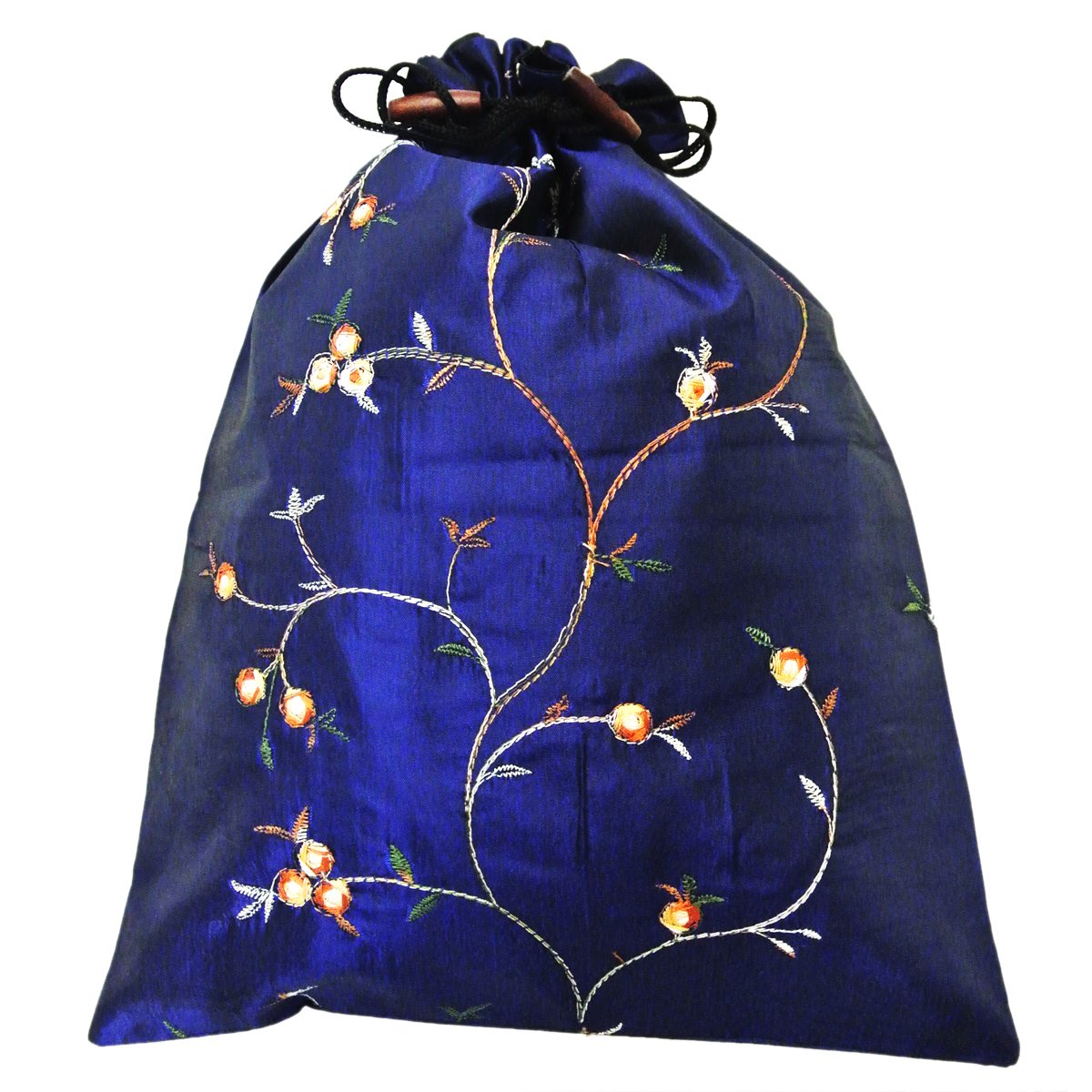 Wrapables Embroidered Silk Travel Organizer for Lingerie & Shoes - Perfect for Vacation, Honeymoon & Business Trips