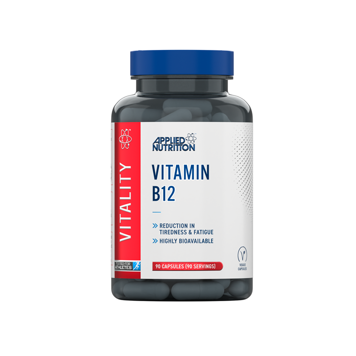 Applied Nutrition Vitamin B12 Supplement - 90 Tablets for Energy Boost & Metabolism Support | Daily Immune & Nervous System Health