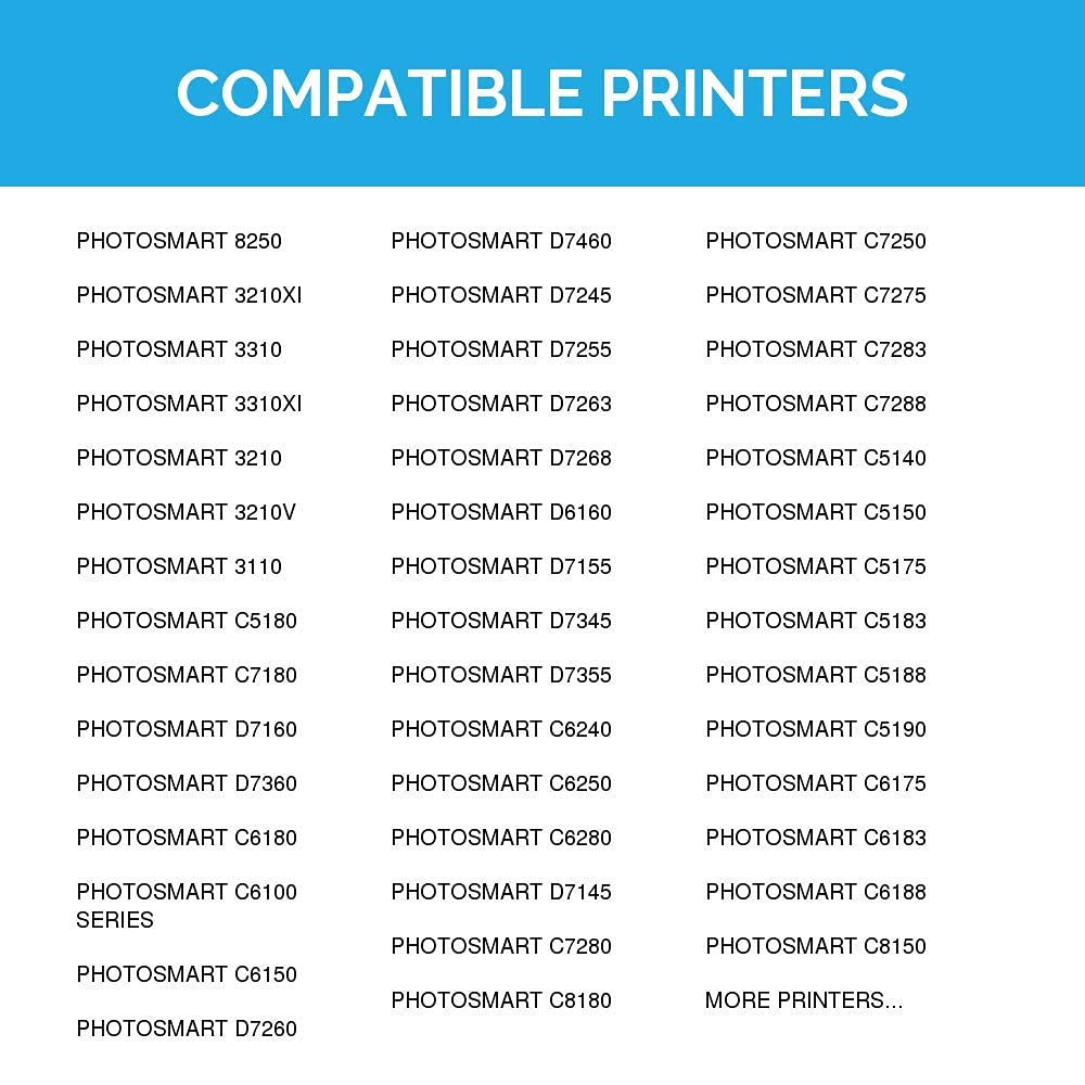 LD Products Remanufactured HP 02 / C8771WN Cyan Ink Cartridge - Compatible with HP Photosmart Printers | High-Quality Replacement Ink for Home & Office Printing
