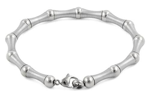 Stainless Steel Bead and Bar Bracelet for Women - Adjustable Minimalist Jewelry for Everyday Wear | Perfect for Gifts, Office, and Casual Outfits
