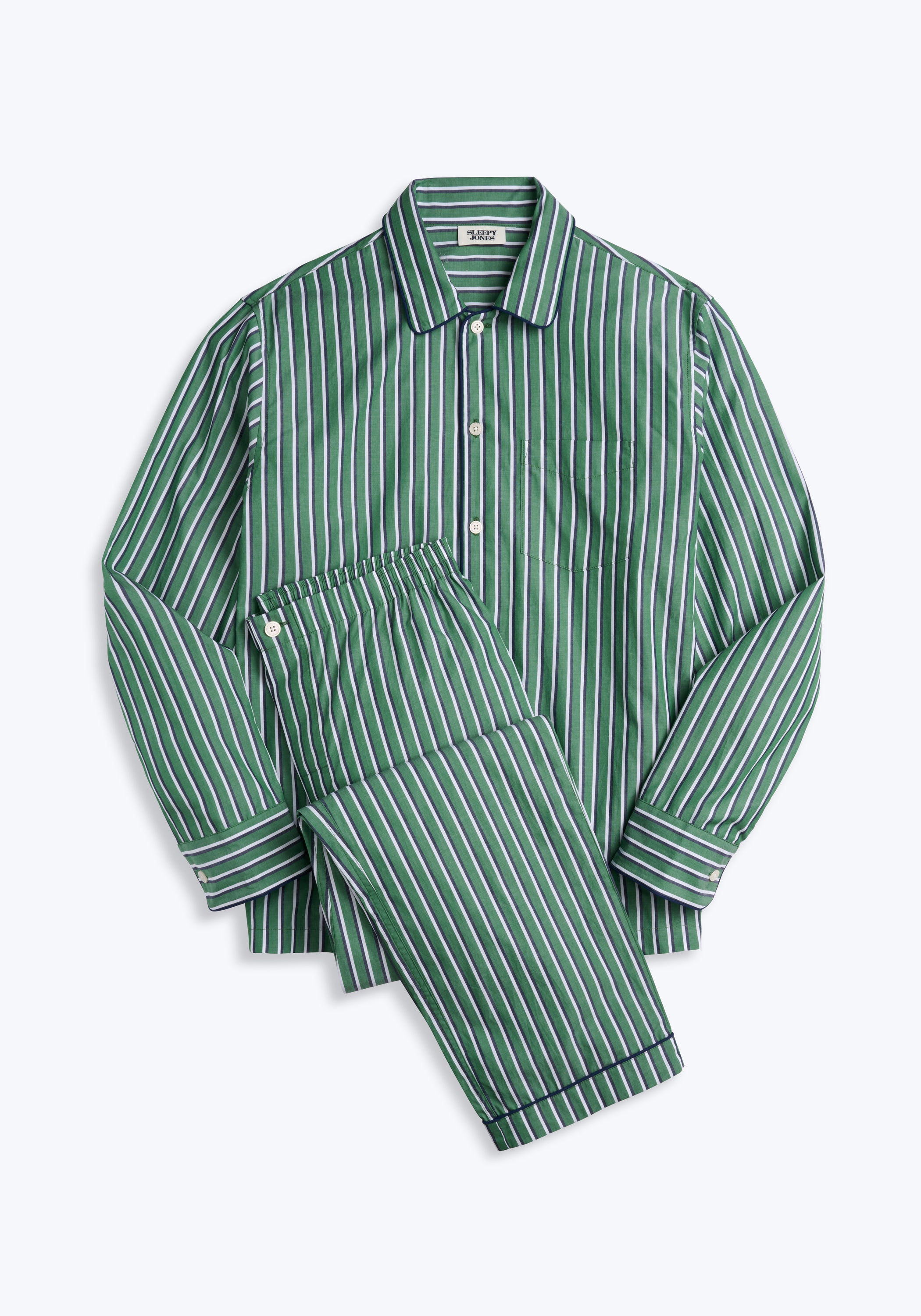 Henry Men's Pajama Set - Soft Cotton Shadow Stripe Sleepwear for Lounge & Relaxation at Home