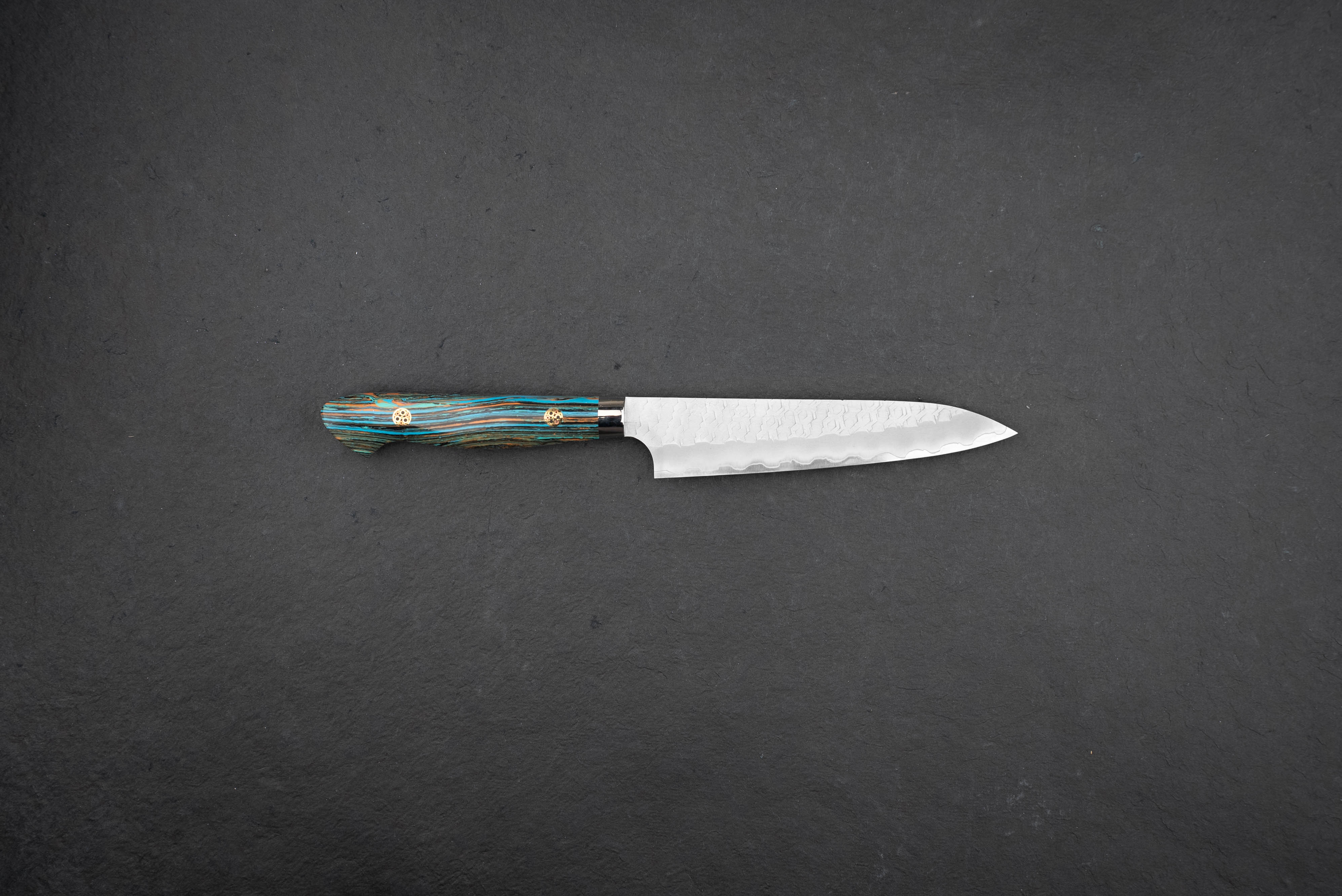 Nigara SG2 Migaki Tsuchime Western Petty Knife 150mm - Premium Japanese Stainless Steel Kitchen Knife for Slicing, Peeling & Precision Cutting - Perfect for Chefs & Home Cooking
