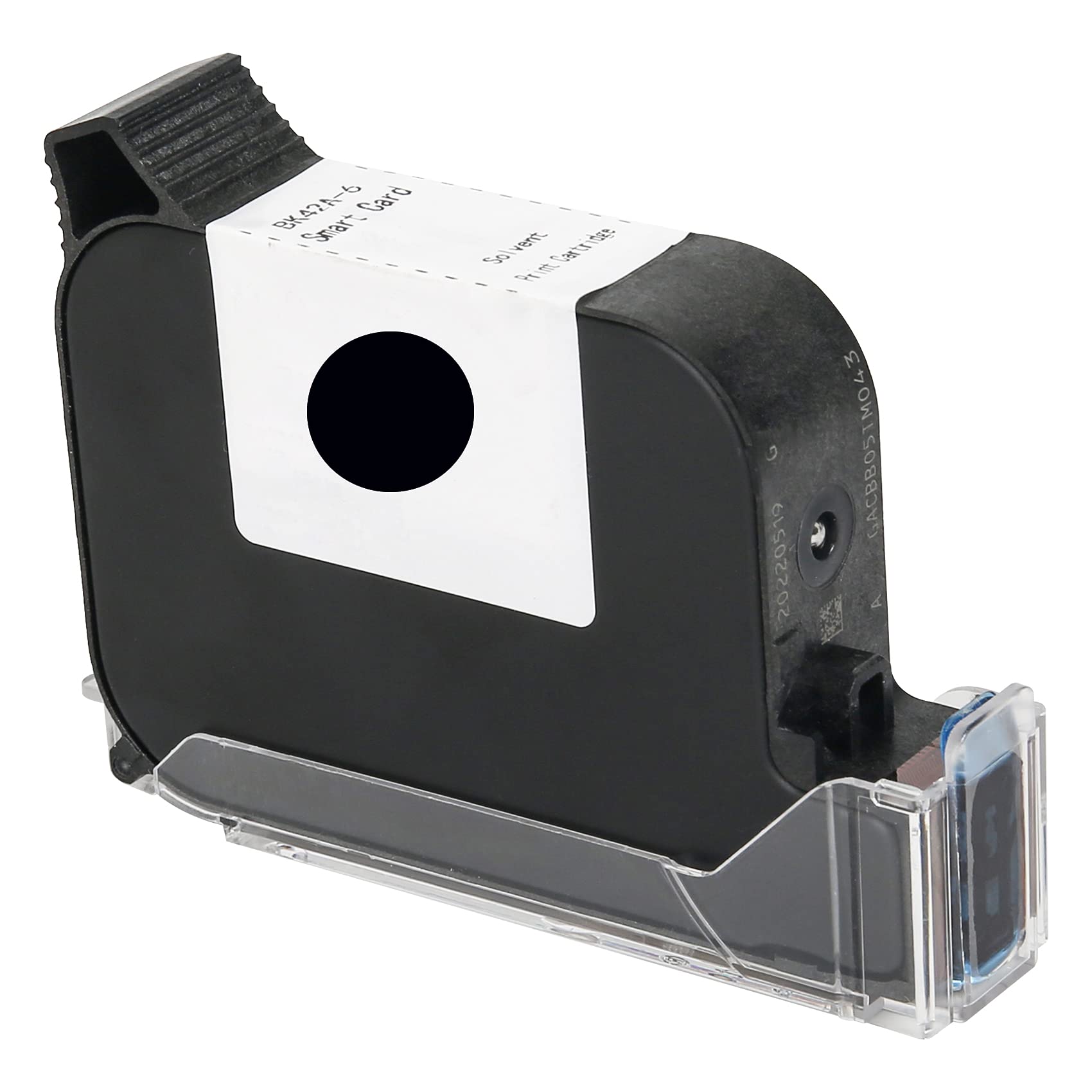Original Solvent Quick-Drying Ink Cartridge Replacement for Inkjet Coding Machine - Black Ink (Ideal for Industrial Packaging, Product Labeling & Barcode Printing)