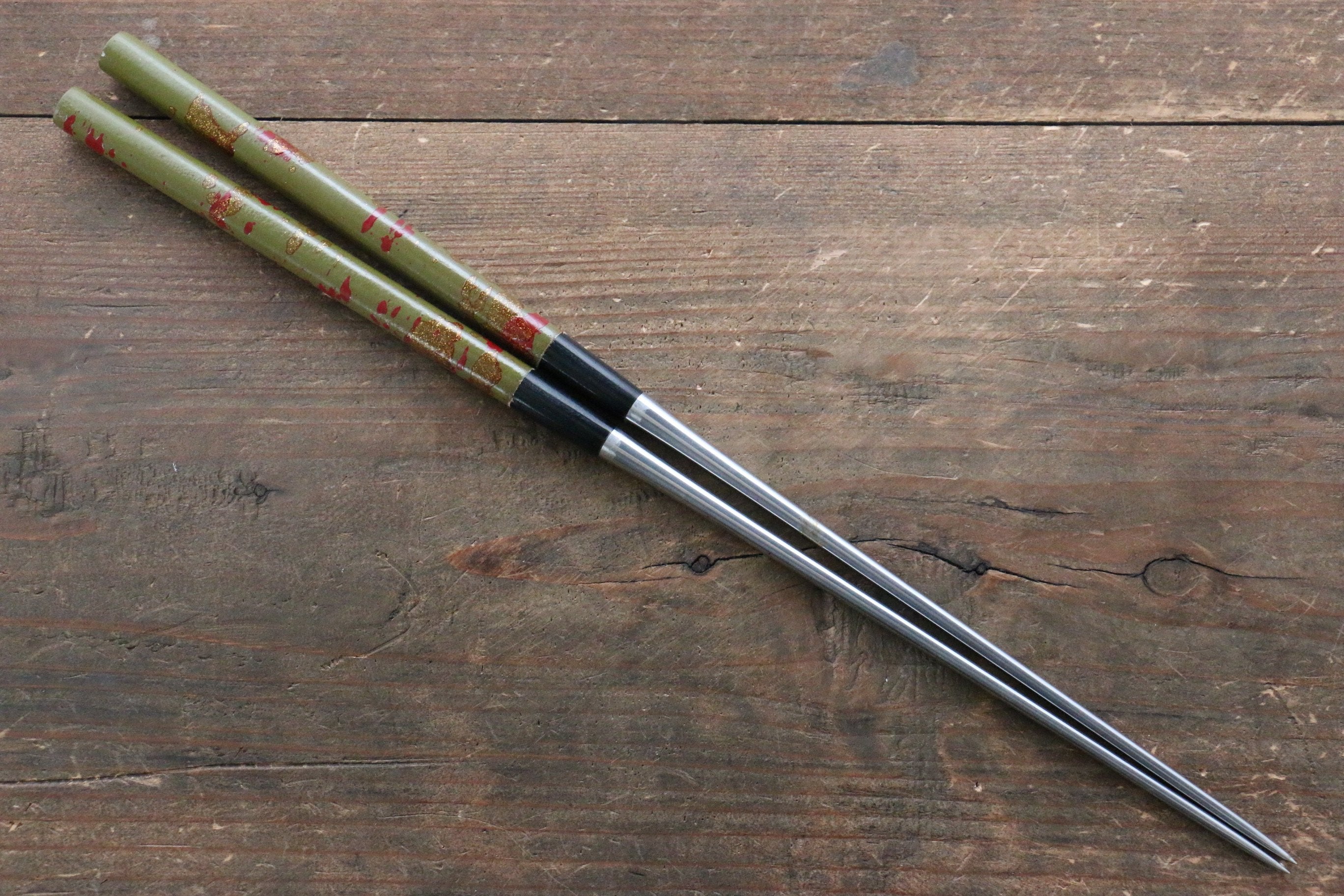 Premium Japanese Moribashi Cooking Chopsticks - 165mm Green Bamboo Chopsticks for Sushi, Ramen, Stir Fry & Asian Cuisine - Ideal for Chefs & Home Cooking