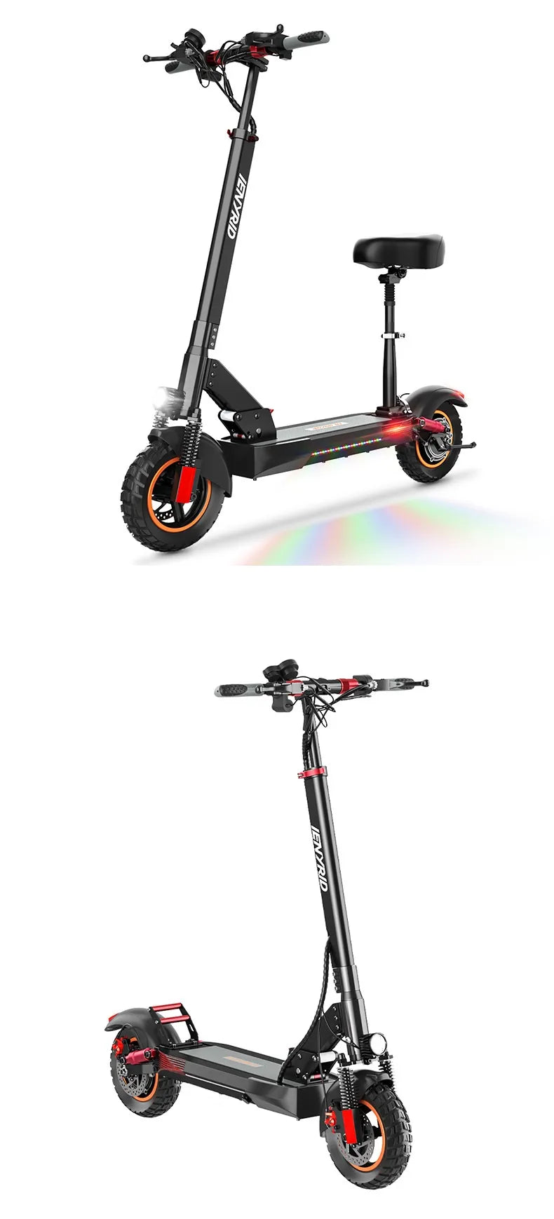 Premium Double Shock Absorber Scooter for Adults - All-Terrain Electric Kick Scooter with 8.5