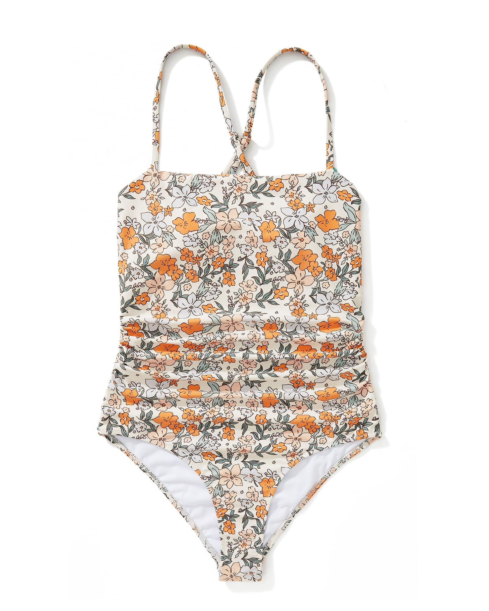 SUUKSESS Women's Sexy Tummy Control One Piece Swimsuit - Square Neck Bathing Suit for Women | High Waisted Slimming Swimwear for Beach, Pool & Vacation