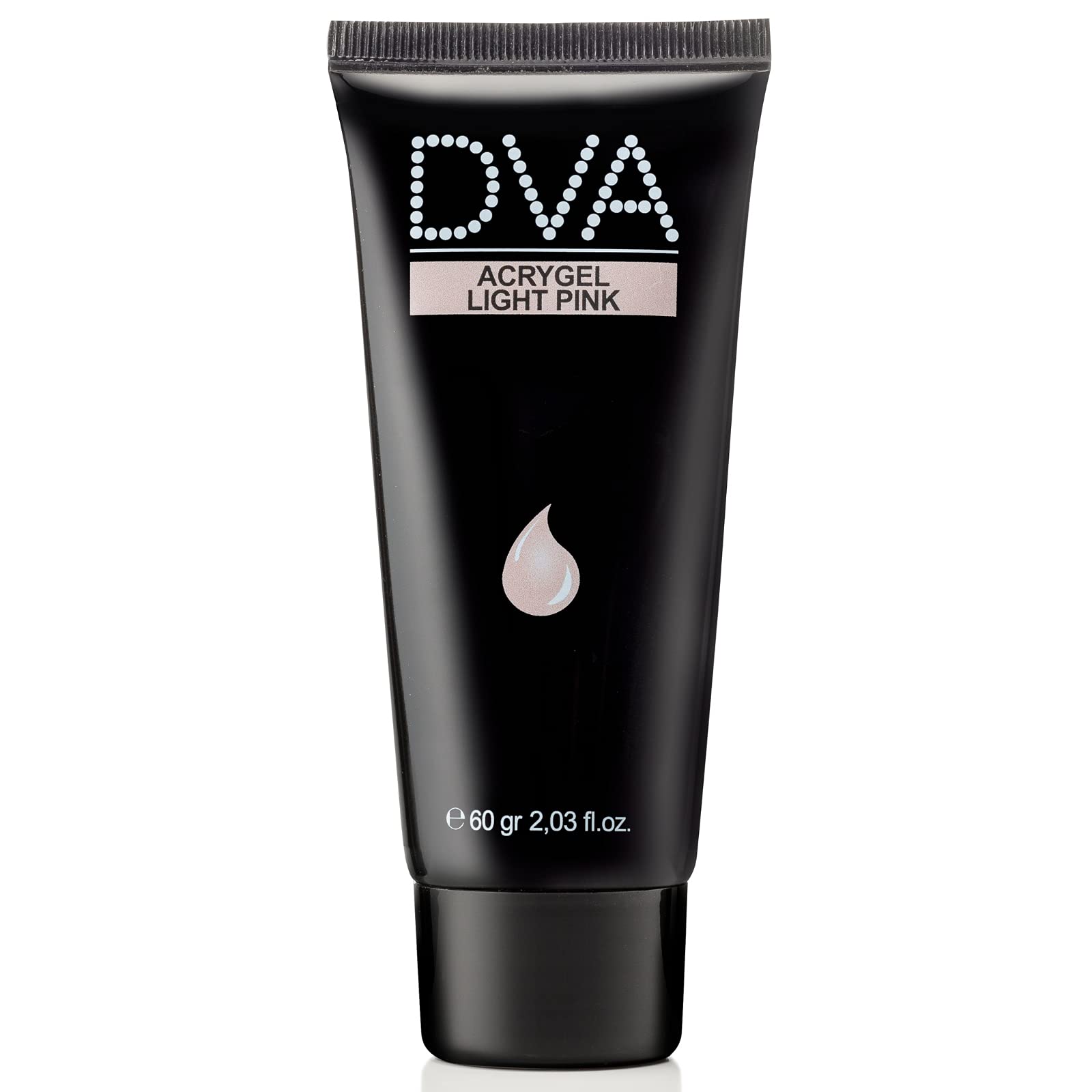 DVA Acrygel Nail Reconstruction Gel - Light Pink Acrylic Gel for Strong, Lightweight Nails - 60g - No Colature, Easy to Shape - Perfect for Damaged & Weak Nails - Salon Quality & DIY Manicure at Home
