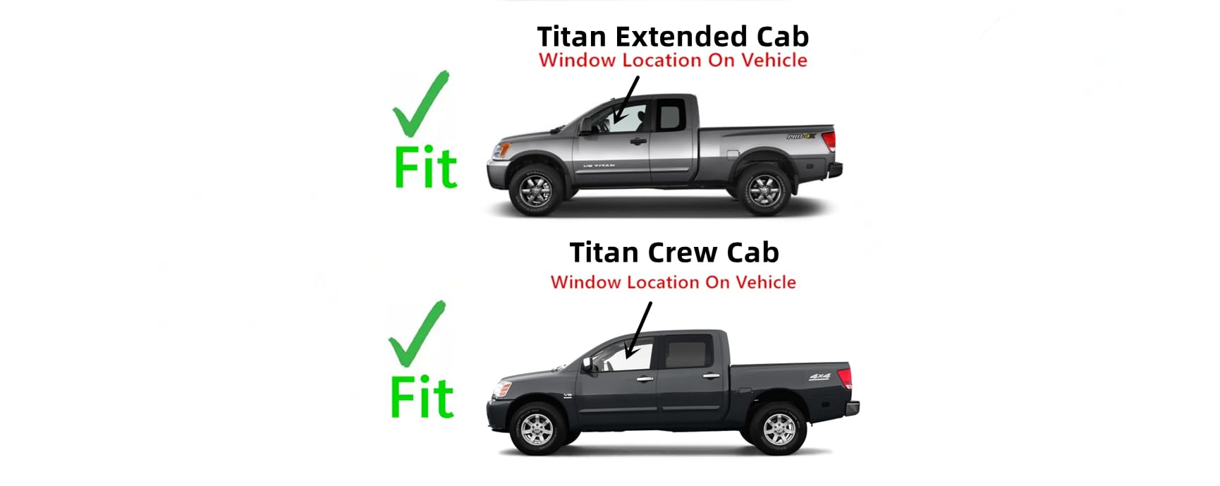 Replacement Driver Side Front Door Window Glass for Nissan Titan 2004-2015 - Perfect Fit & Durable OEM Quality - Ideal for Auto Glass Repair & Vehicle Maintenance