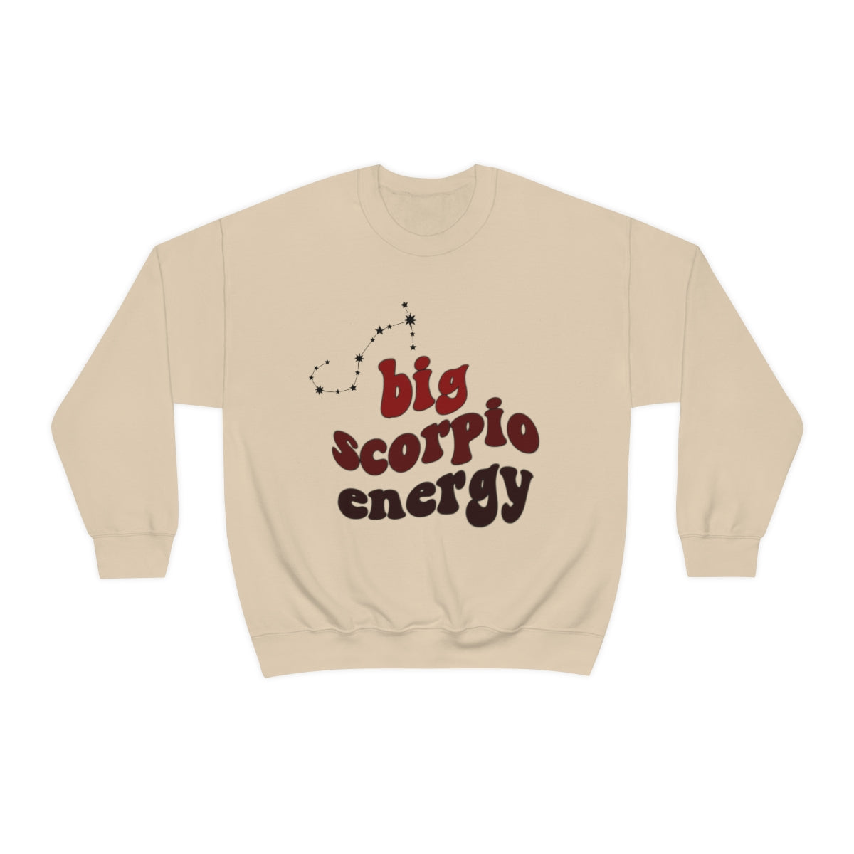 Scorpio Zodiac Sweatshirt - Big Scorpio Energy Hoodie for Astrology Lovers | Perfect Gift for Scorpio Season & Birthday Presents | Cozy Fall & Winter Fashion