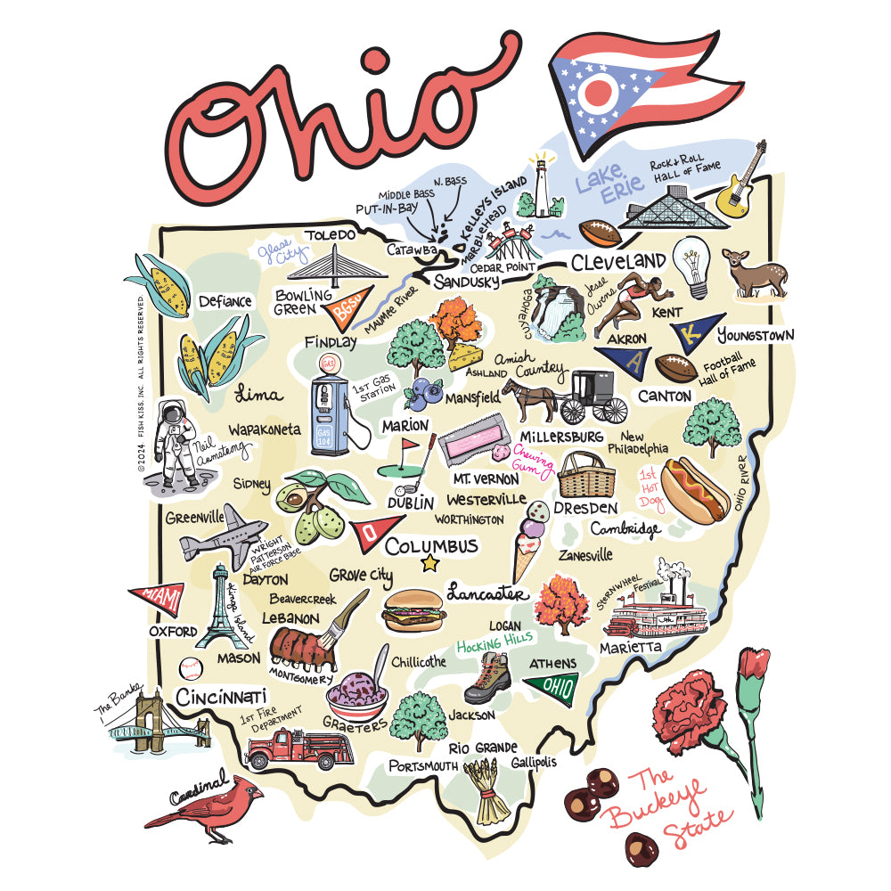 Ohio Medium Iced Cup Coolie - Insulated Beverage Sleeve for 16-20oz Tumblers | Perfect for Coffee, Iced Drinks & Cold Beverages | Keep Drinks Cold at Work, Picnics & Outdoor Events