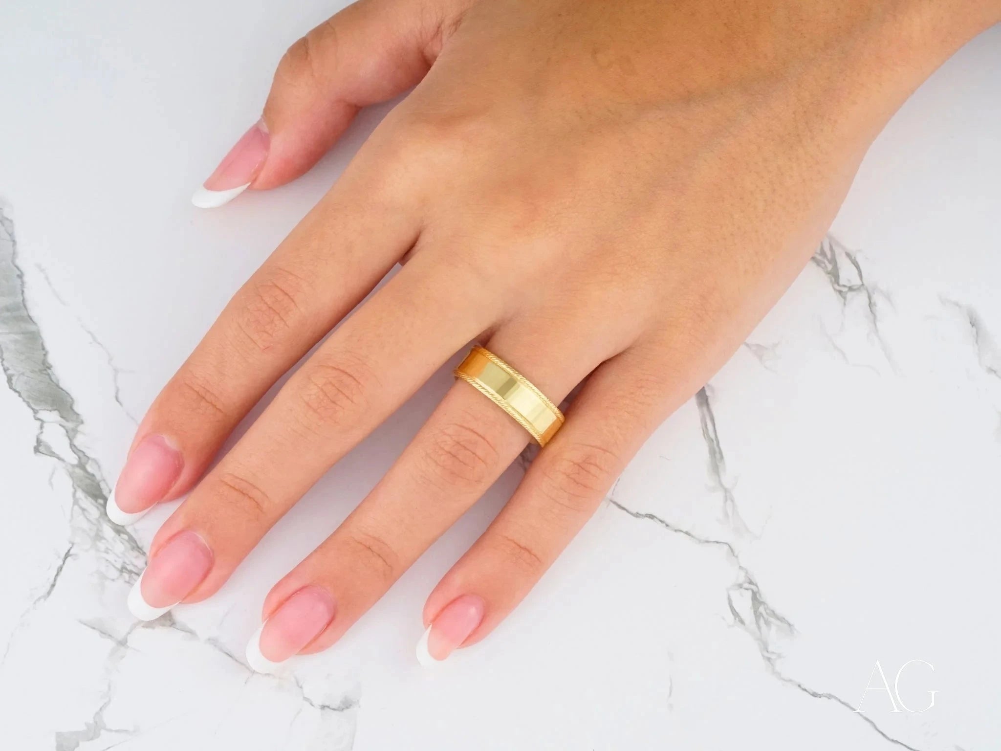 Braided Eternity Wedding Band Ring - 14K Gold or Sterling Silver Stackable Promise Ring for Women - Perfect for Anniversaries, Engagements & Romantic Gifts