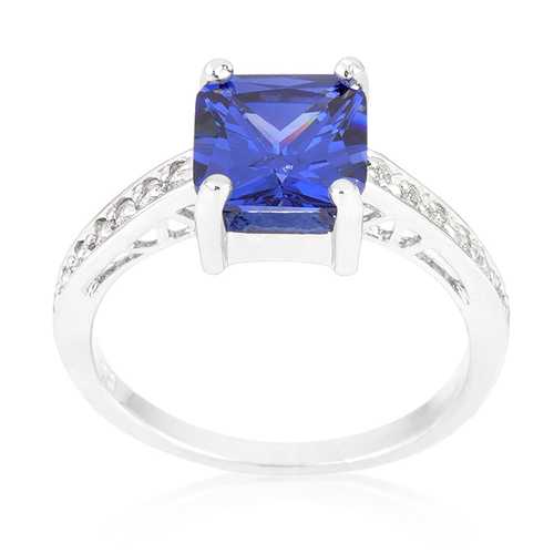 Princess Cut Purple Amethyst Ring for Women - Elegant Jewelry Gift for Birthday, Anniversary & Special Occasions