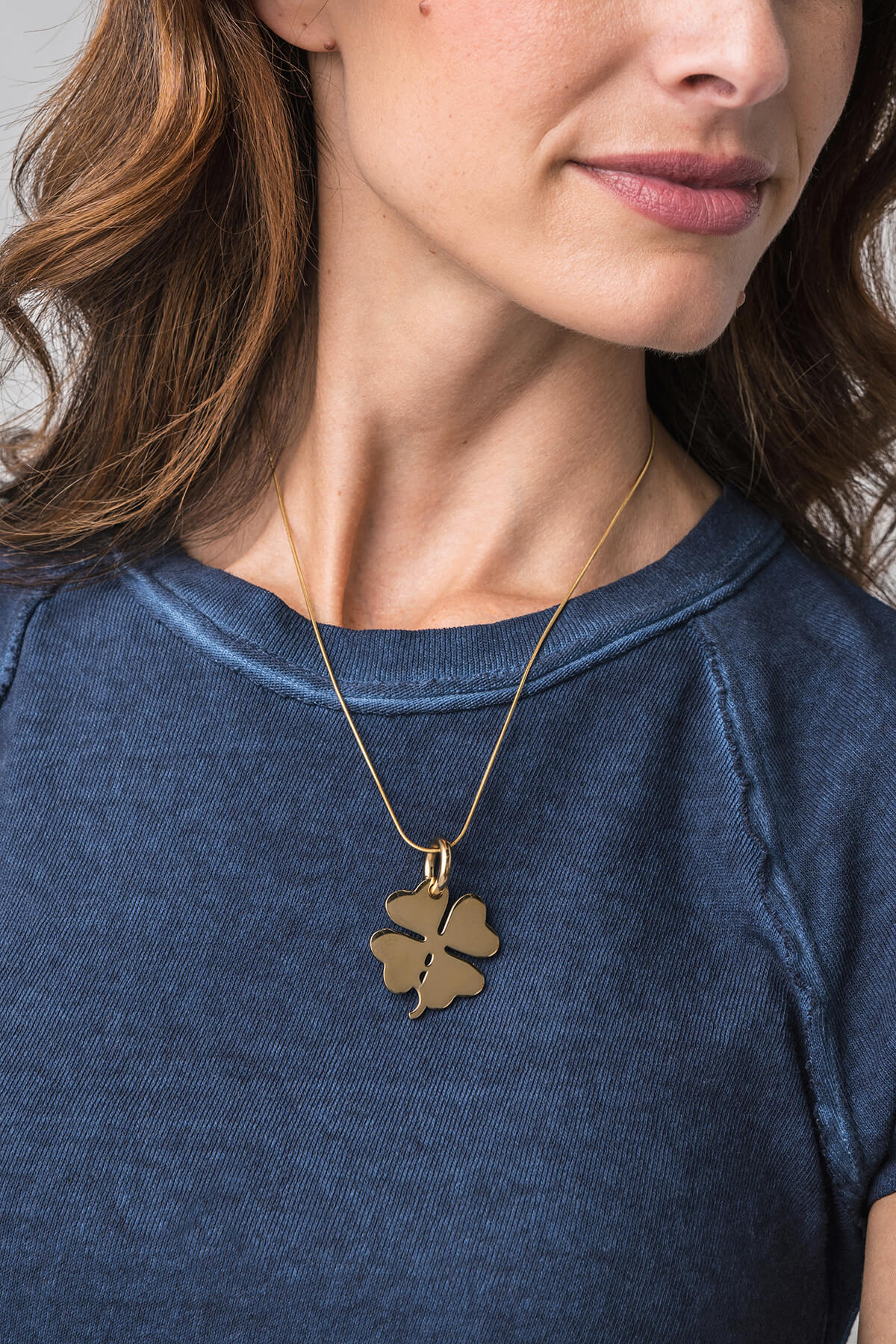 Lucky Charm Pendant Necklace - Elegant Sterling Silver Jewelry for Women | Perfect Gift for Birthday, Anniversary & Everyday Wear