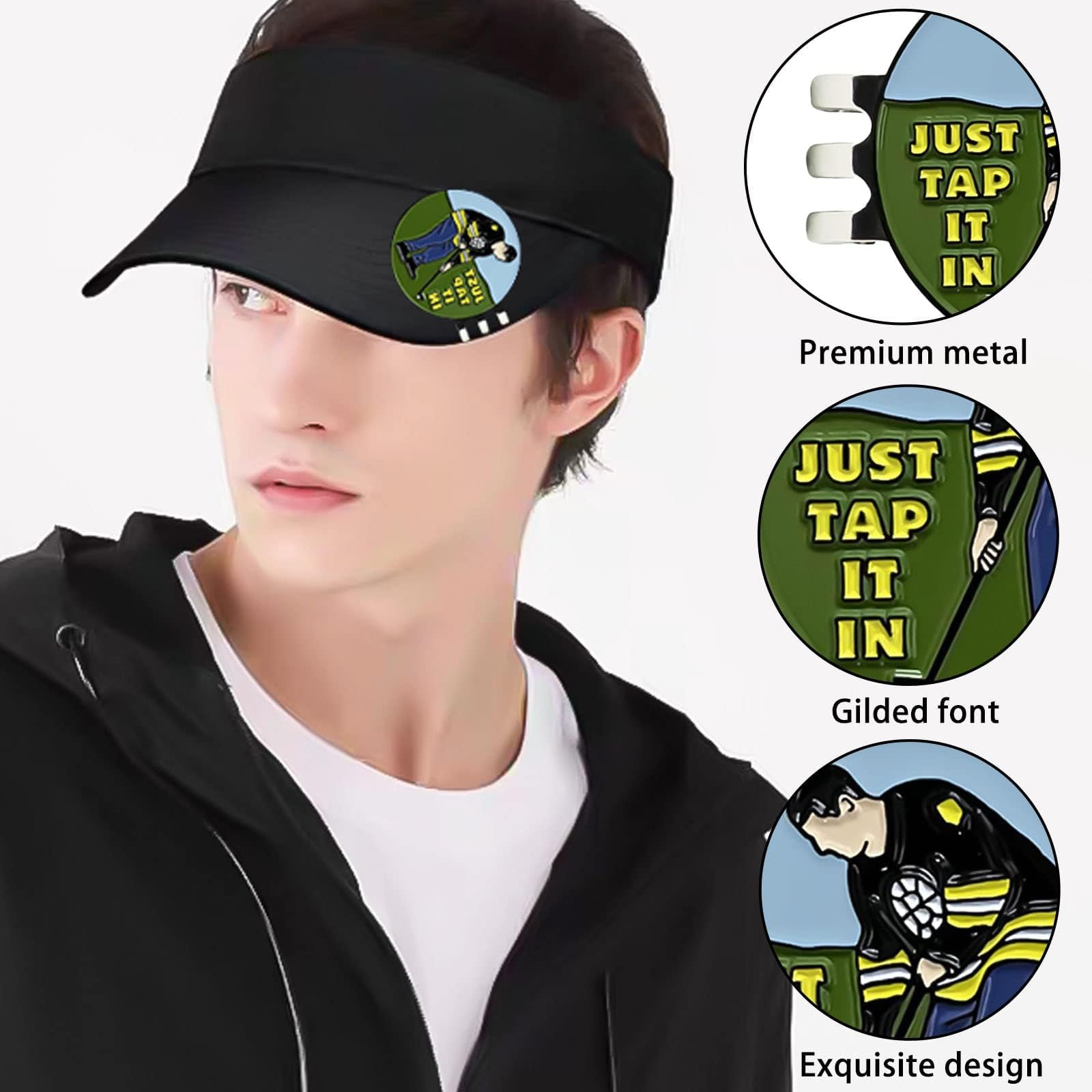 Funny Magnetic Golf Ball Marker Set of 2 with Hat Clip - Perfect Golf Gifts for Men & Women - Ideal for Golf Tournaments, Practice Rounds & Golf Lovers Accessories