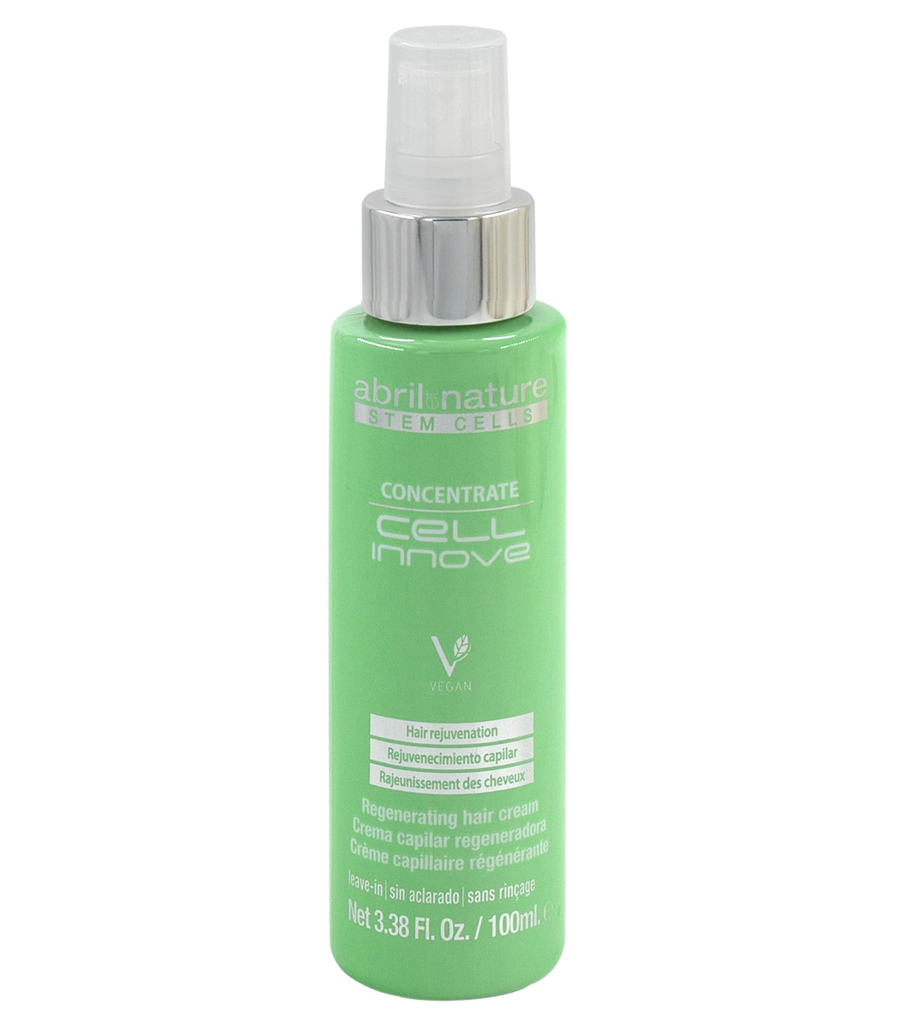 Abril et Nature Cell Innove Professional Hair Serum - Regenerates & Rejuvenates Hair - Plant Stem Cell Enriched Formula - Cuticle Sealer for All Hair Types - 100ml - Perfect for Damaged Hair Repair & Daily Hair Care Routine