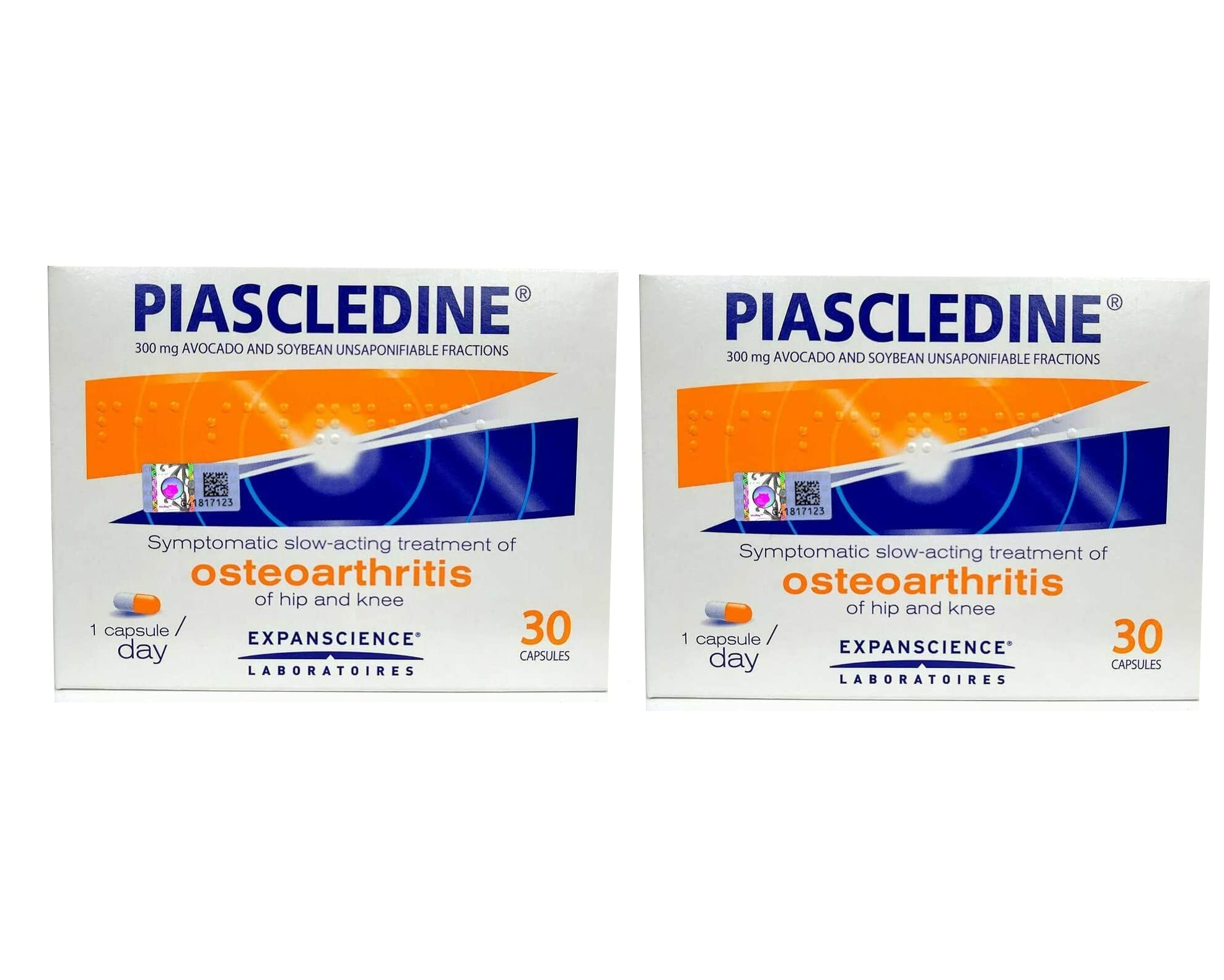 Piascledine 300 (2 Boxes - 60 Capsules) | Joint Support Supplement for Arthritis & Cartilage Health | Ideal for Active Lifestyles & Senior Wellness