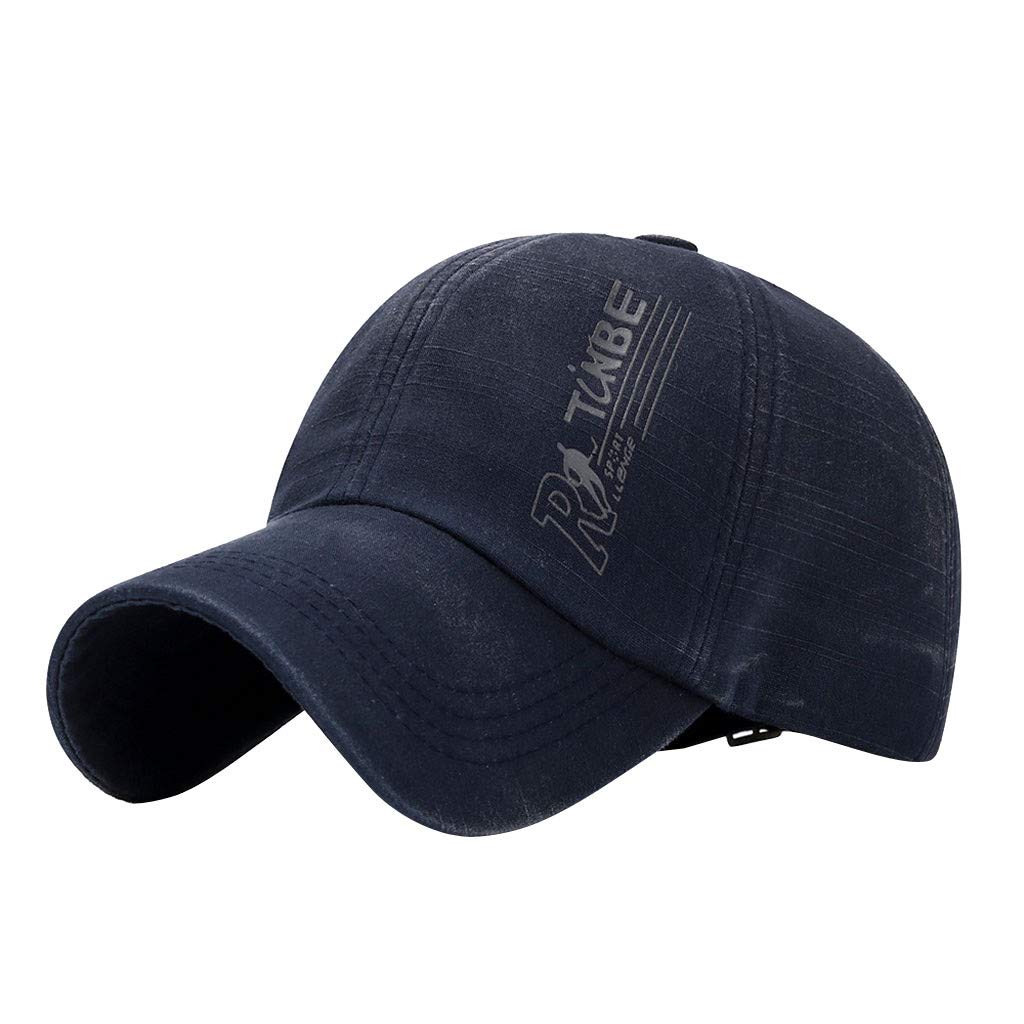 Biker Racing Trucker Hat - Unisex Cotton Baseball Cap for Men & Women - Adjustable Motorcycle & Outdoor Sports Hat (Navy Blue, One Size) - Perfect for Motorcycle Riding, Cycling, Hiking & Casual Wear