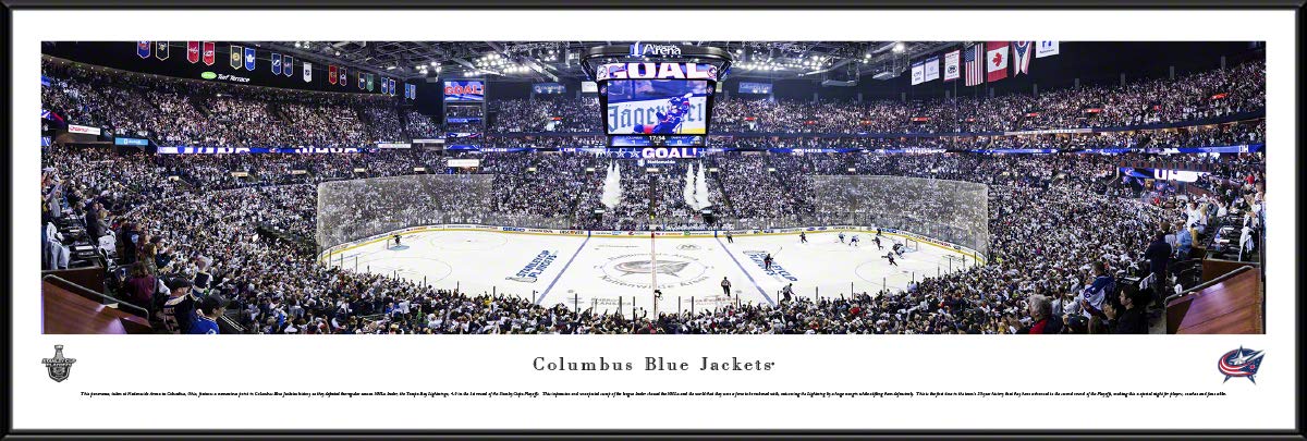 Columbus Blue Jackets NHL Hockey Panoramic Posters & Framed Wall Art - Premium Blakeway Panoramas for Home, Office & Man Cave Decor