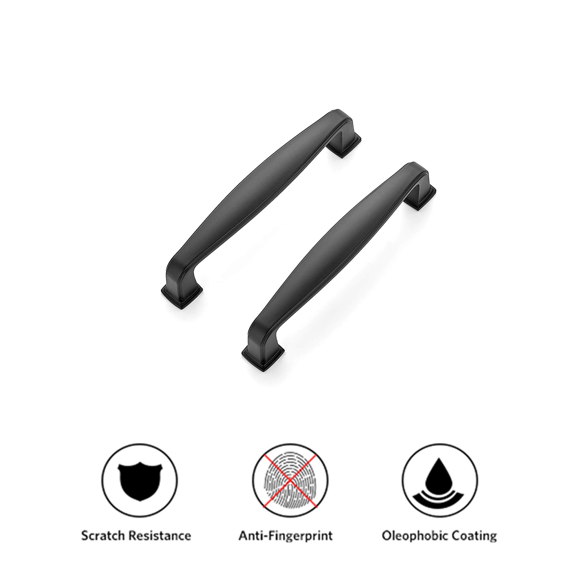 Ravinte 15 Pack 3-3/4 Inch Matte Black Kitchen Cabinet Handles - Solid Cabinet Pulls & Drawer Handles for Modern Kitchens, Bathrooms & Furniture (Easy Installation, Durable Hardware)
