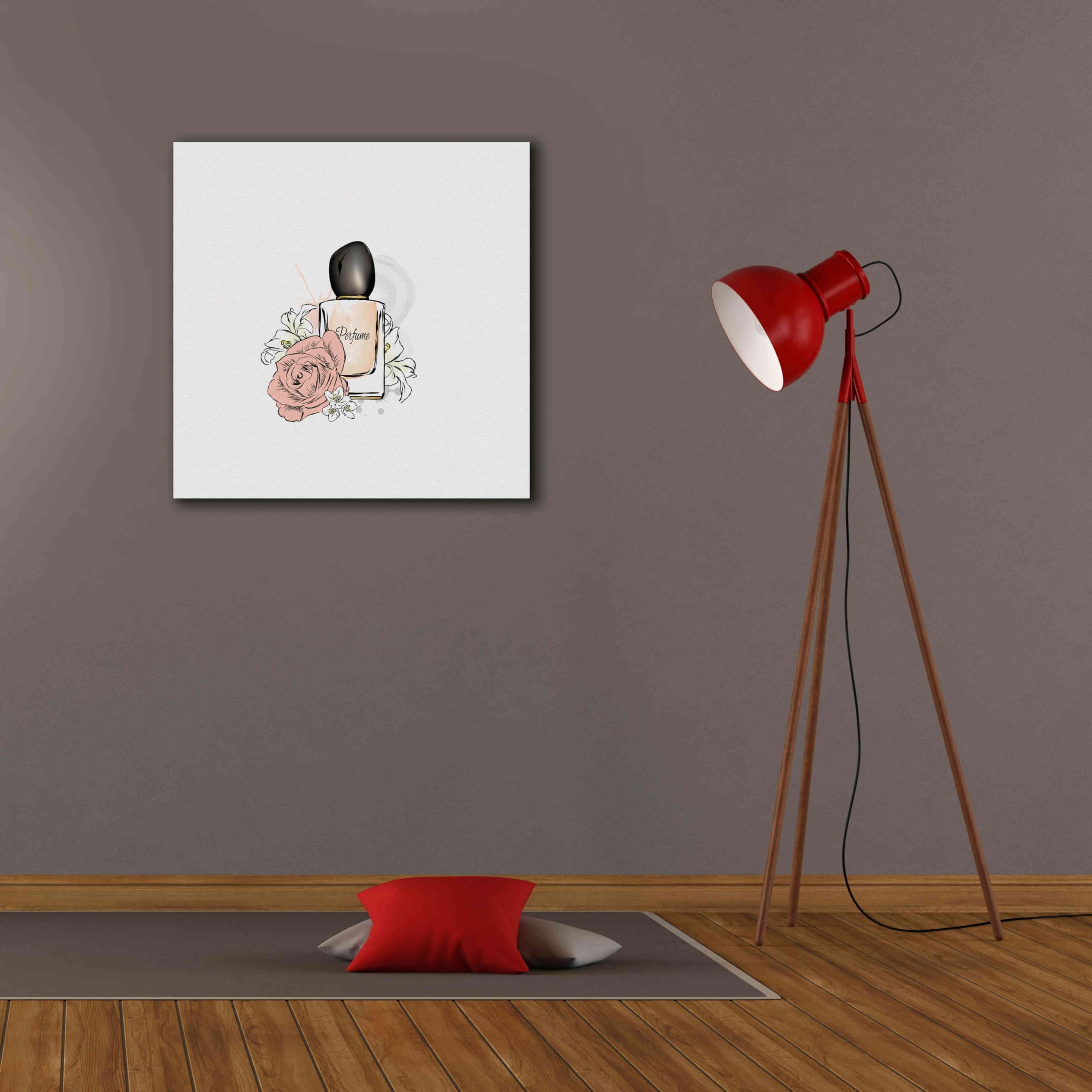 Epic Graffiti 'Perfume I' by Incado - Premium Giclee Canvas Wall Art Print 26x26 Inches - Modern Home Decor for Living Room, Bedroom & Office