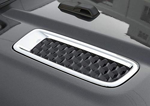 2PCS Chrome ABS Car Hood Vents Cover - Exterior Accessories for Jeep Wrangler JL (2018-2023) - Heat Dissipation & Custom Styling Upgrade for Off-Road Adventures