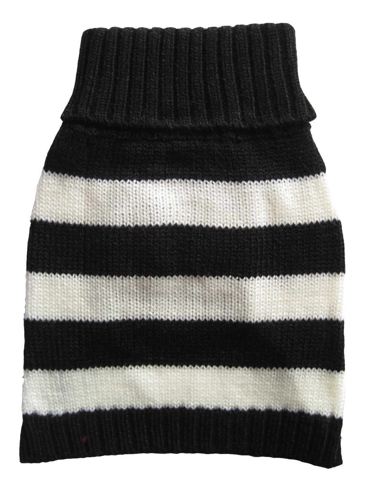 VEDEM Small Dog Turtleneck Striped Knit Sweater - Warm Winter Pet Clothes for Chihuahua, Yorkie, Puppy - Cozy Outfit for Indoor & Outdoor Activities
