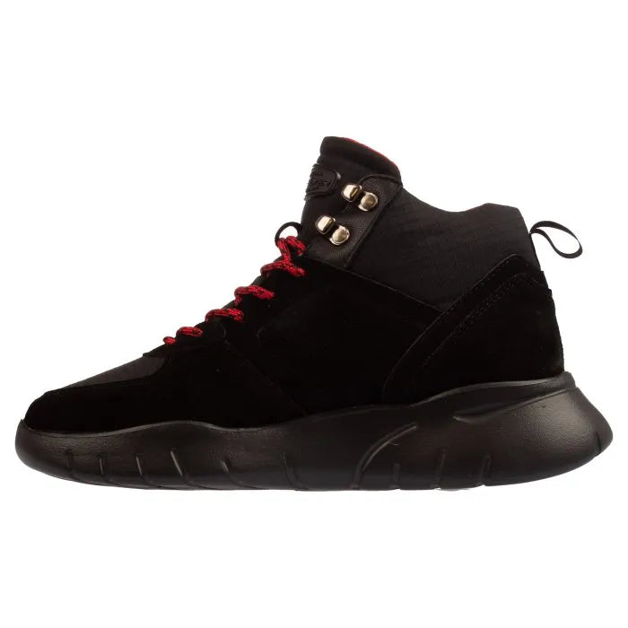 Quiksilver Fujia Boot - Men's Waterproof Snow Boots for Winter Hiking & Outdoor Adventures (Black/Red)