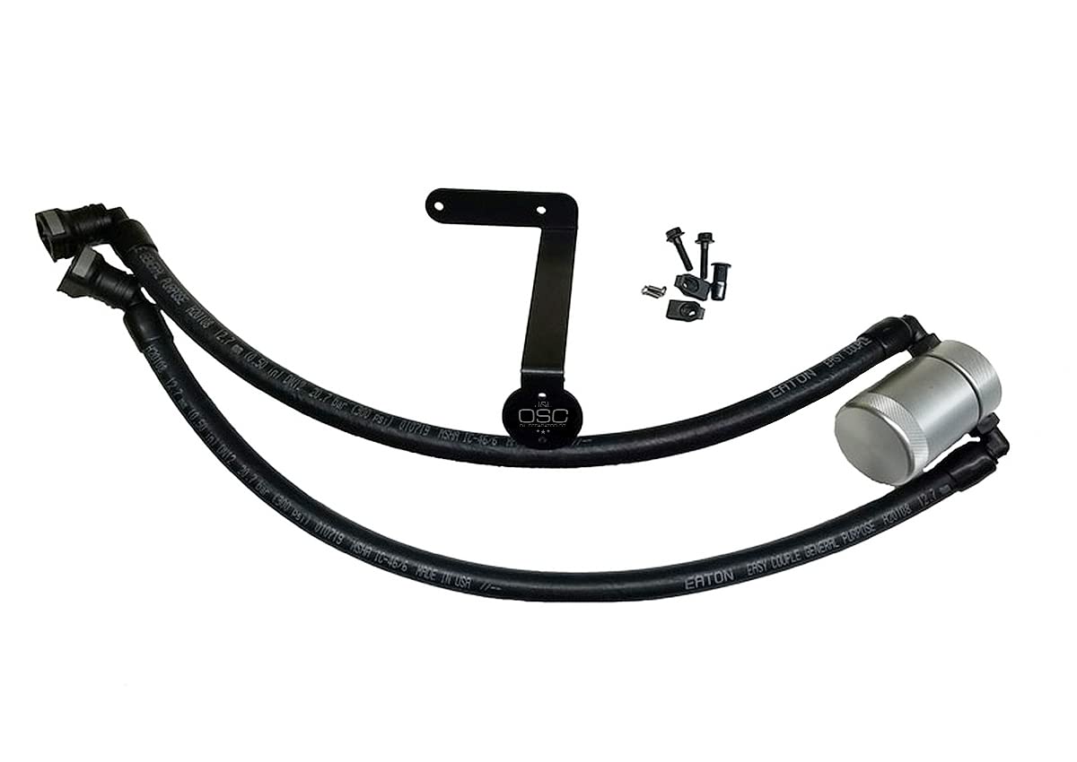 J&L Oil Separator 3.0 - Compatible with 2011-2025 Ford F-150 2.7L/3.5L/5.0L & 2018-2021 Expedition Passenger Side | Silver Baffled Oil Catch Can | Reduces Engine Carbon Build-Up for Better Performance