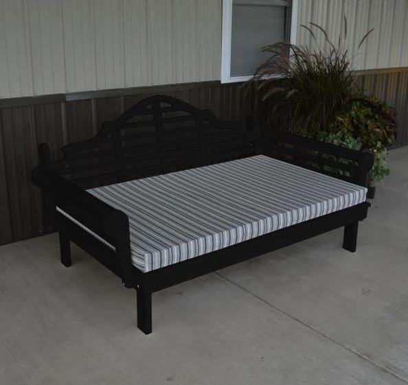A&L Furniture Yellow Pine Marlboro Daybed - Solid Wood Sofa Bed with Trundle, Perfect for Guest Room, Dorm, or Small Space Living