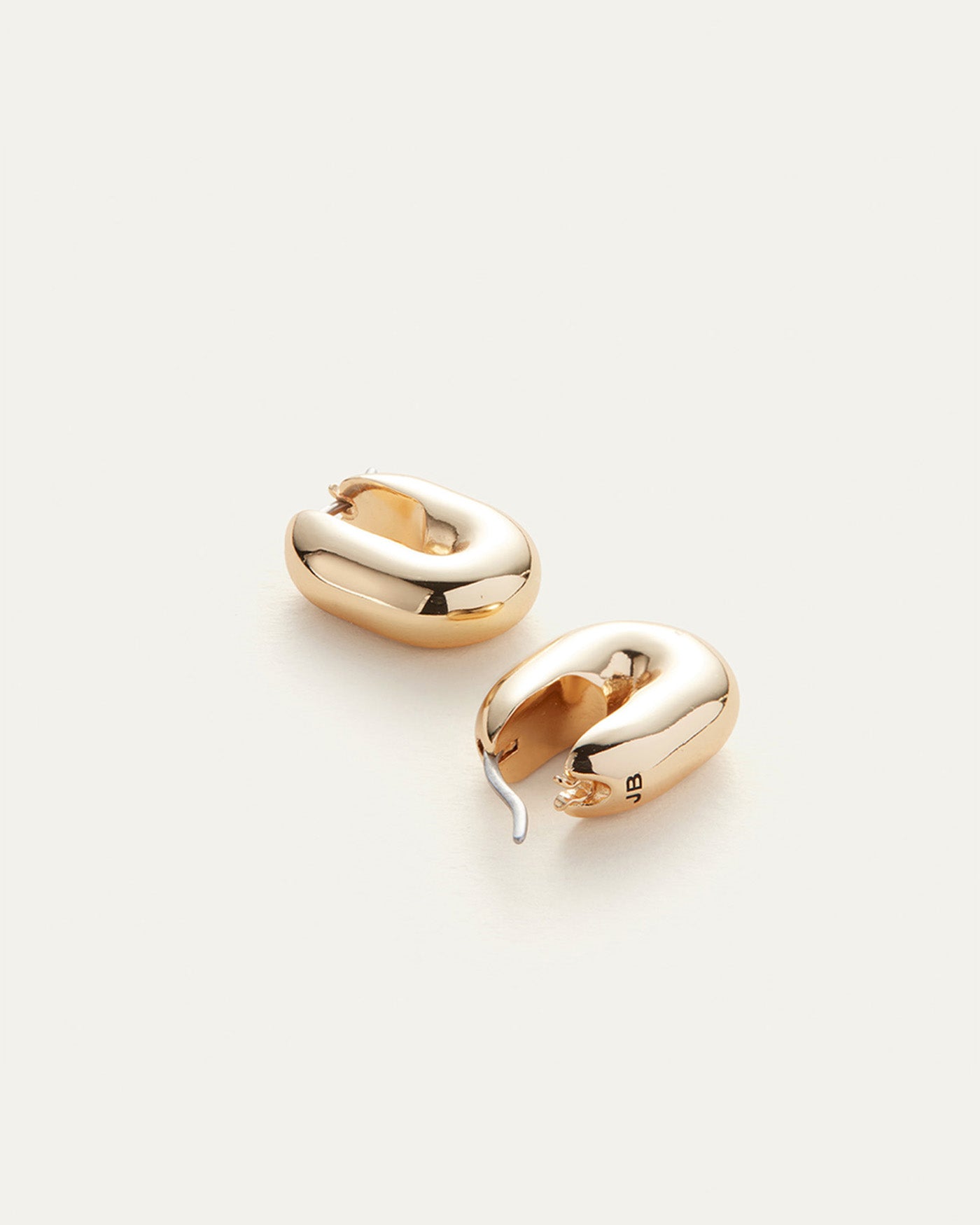 Puffy U Link Earrings for Women - Trendy Gold & Silver Hoop Earrings - Hypoallergenic Fashion Jewelry for Everyday Wear & Special Occasions