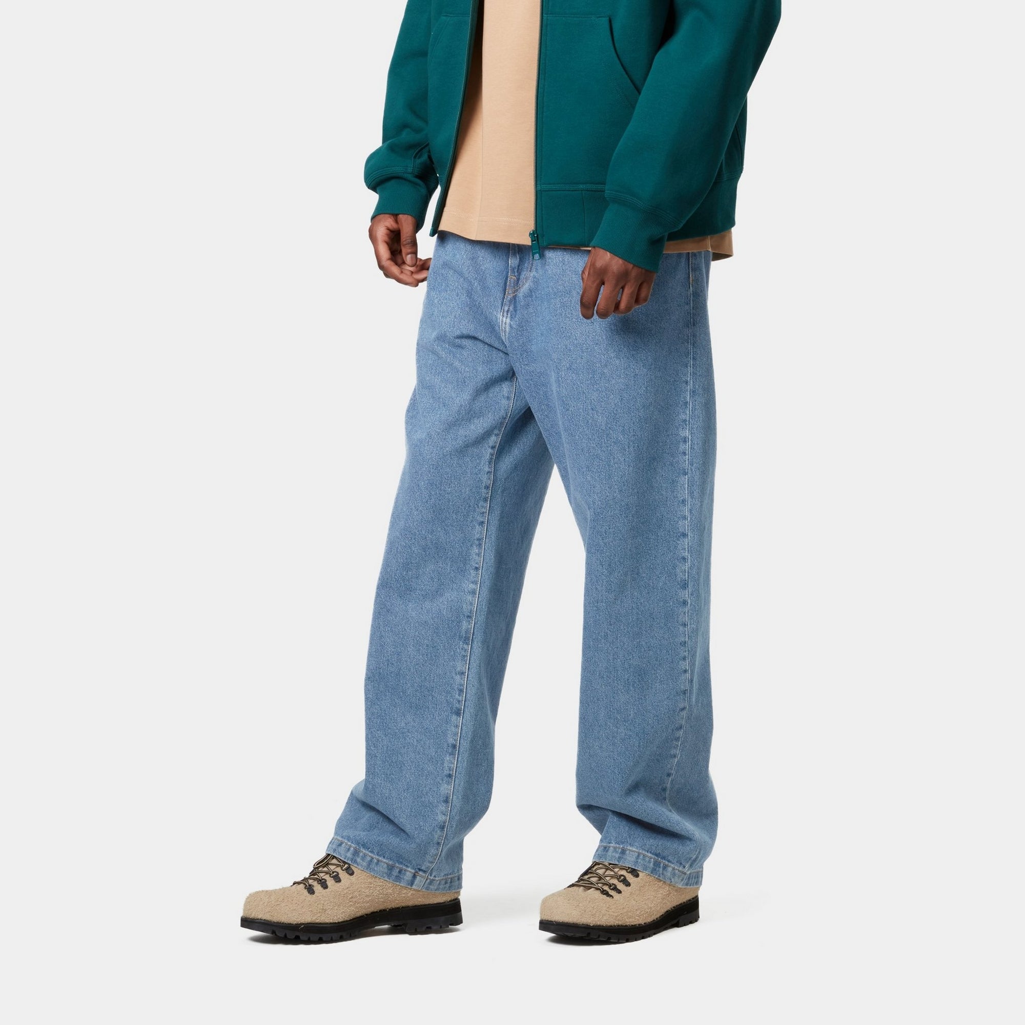 Landon Men's Blue Heavy Stone Wash Denim Pants | Comfortable & Stylish Jeans for Casual Wear, Work, and Everyday Outfits