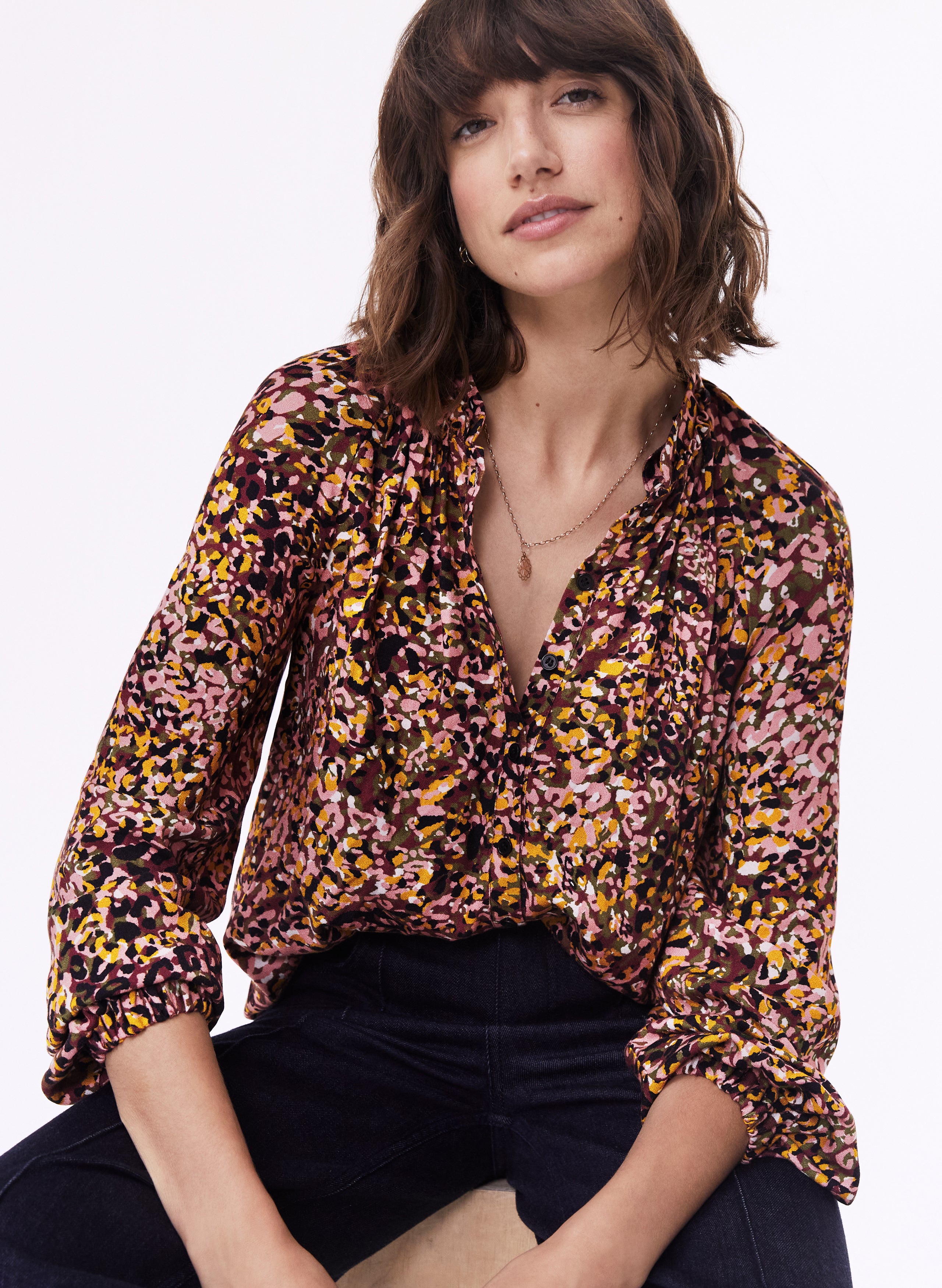 Eco-Friendly Mavis Blouse with LENZING™ ECOVERO™ Viscose - Sustainable Women's Fashion for Work & Casual Wear