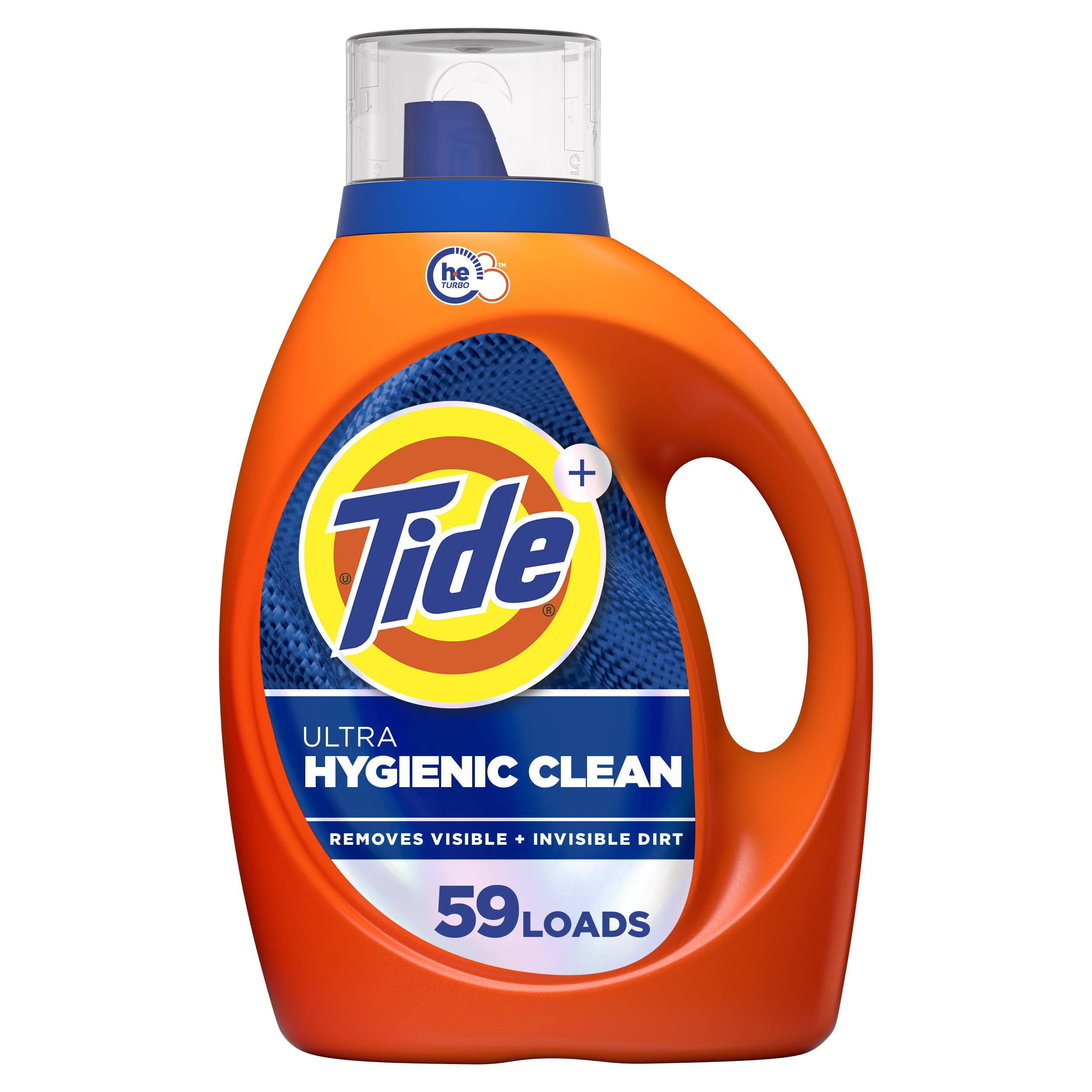 Tide Hygienic Clean Heavy Duty 10X Laundry Detergent Liquid Soap - Original Scent, HE Compatible, 59 Loads (84 fl oz) for Deep Cleaning Clothes, Bedding & Towels - Perfect for Families & Active Lifestyles