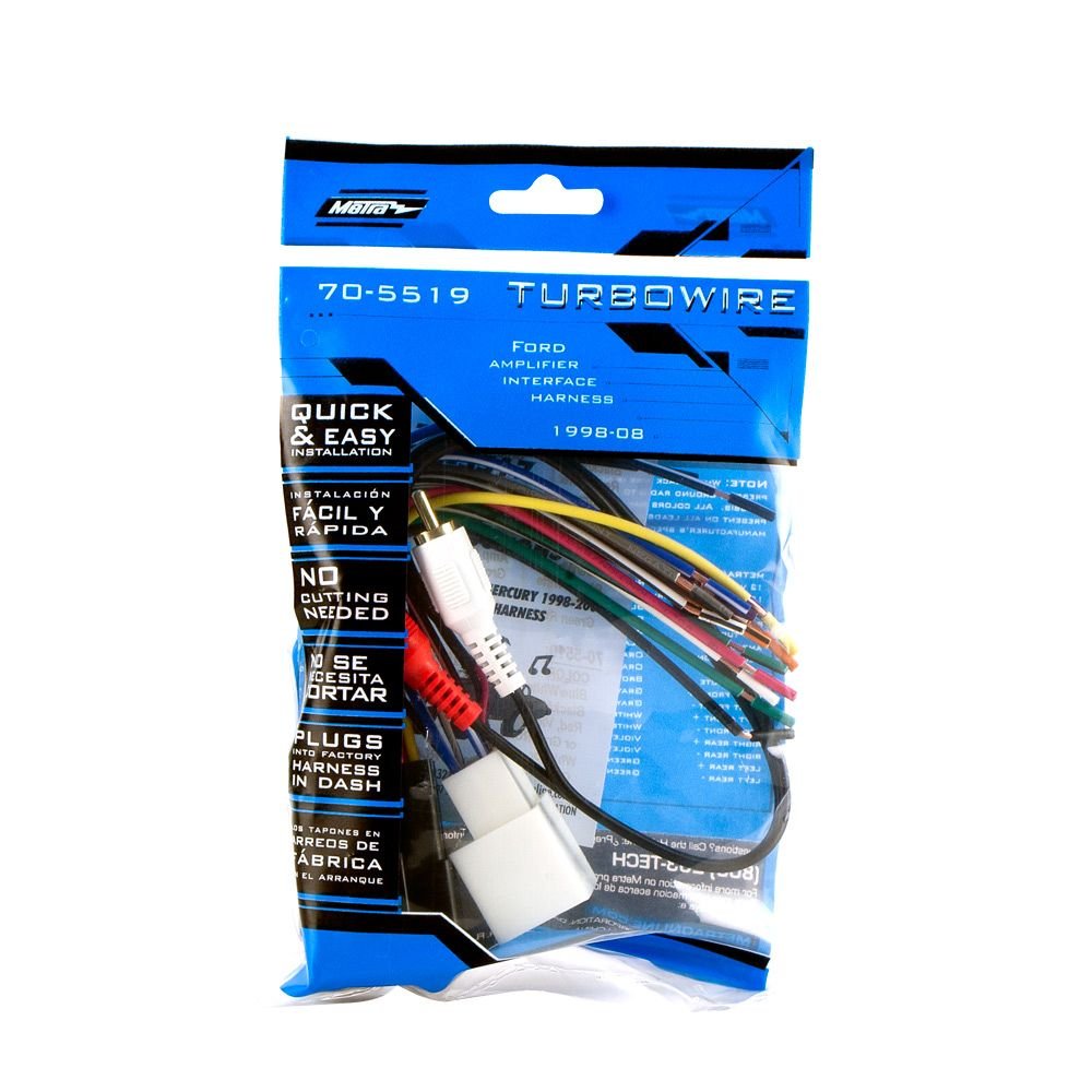 Metra 70-5519 Radio Wiring Harness for 2001-2003 Ford Mustang Mach 1 with Amplifier Integration - Perfect for Car Audio Upgrades & Stereo Installations