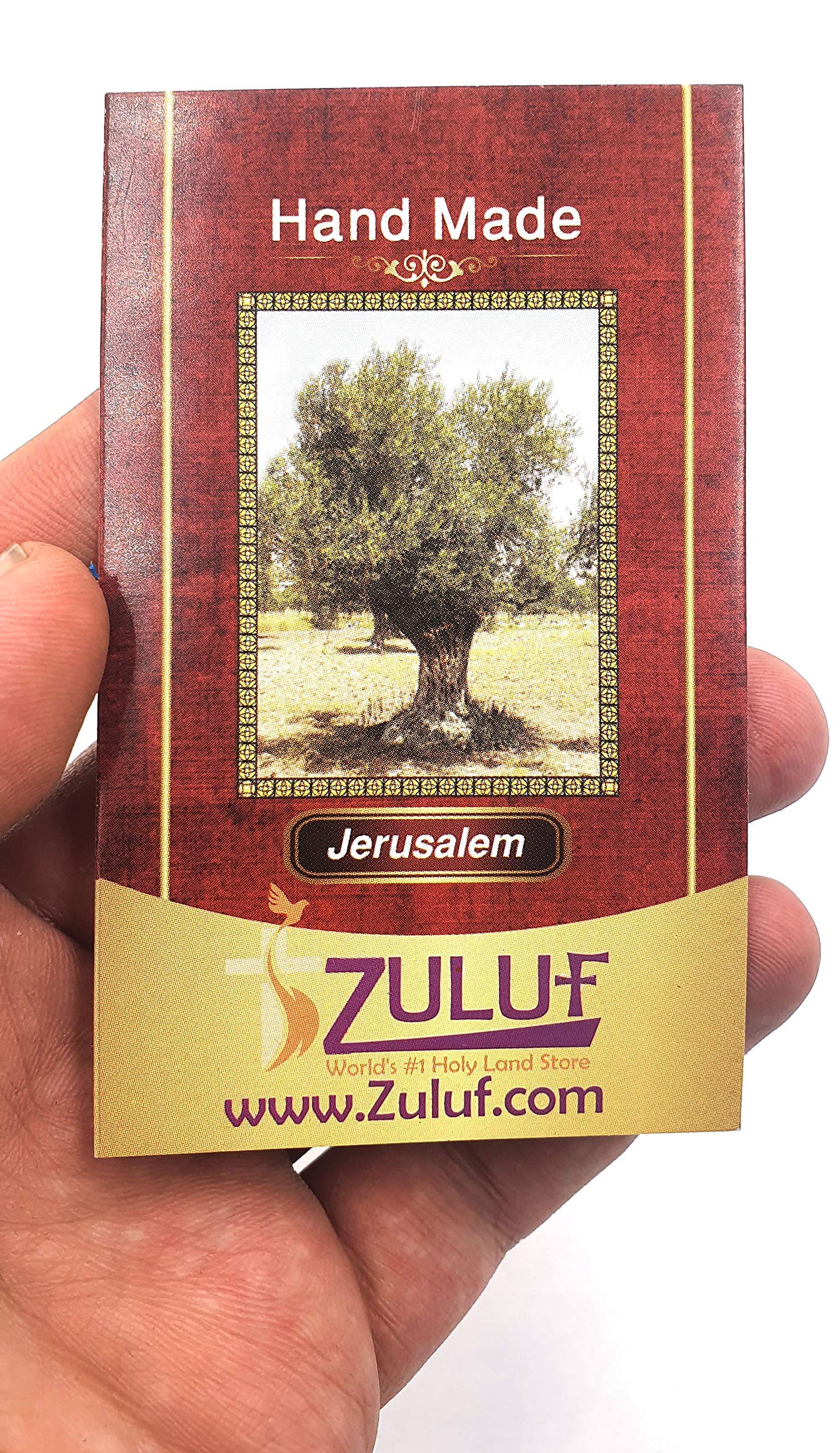 Handmade Olive Wood Carved Jesus Cross from Holy Land Jerusalem - Religious Rosary Maker Gift for Prayer & Devotion - Perfect for Home Altar, Church Decor & Spiritual Gifts (PEN224)