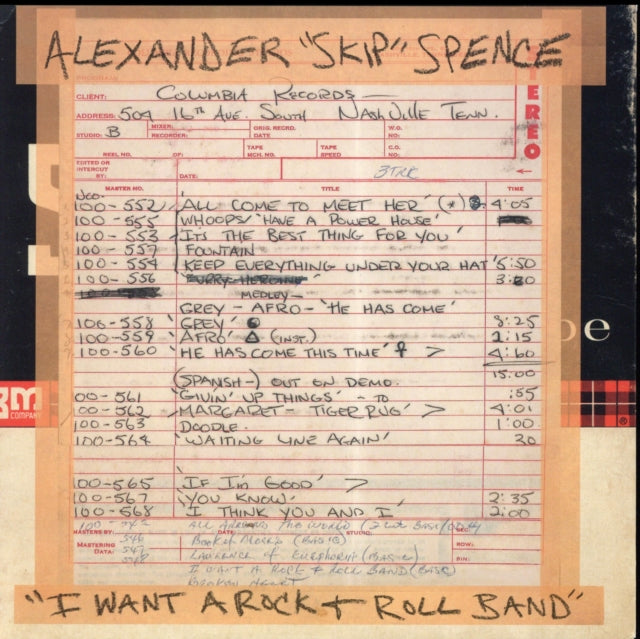 Alexander Skip Spence 7-Inch Vinyl Record - I Want A Rock & Roll Band / I Got A Lot To Say / Mary Jane - Rare Vintage Music Collectible for Audiophiles & Record Enthusiasts - Perfect for Home Listening, DJ Sets & Music Collections