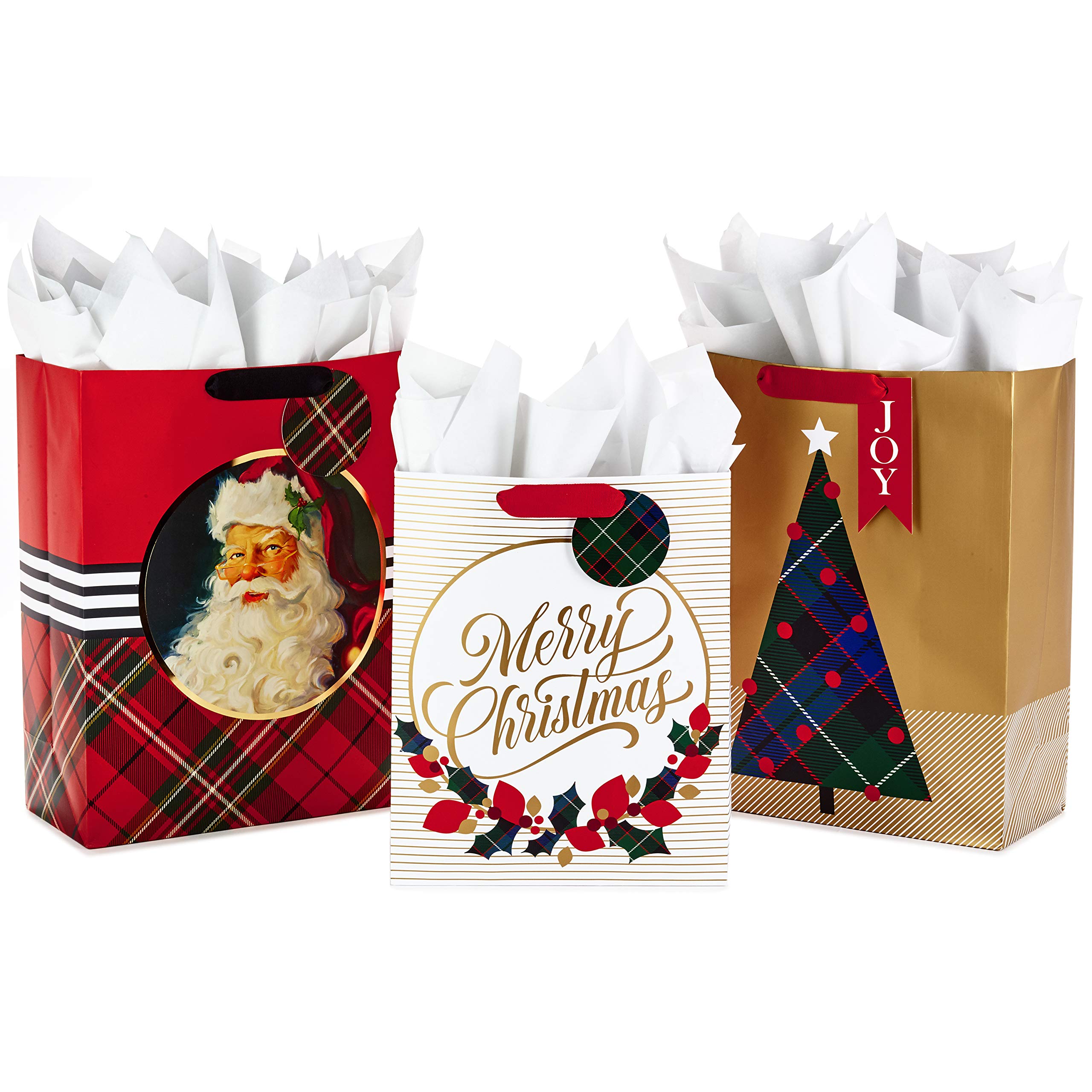 Hallmark Christmas Gift Bags Set - 3 Pack (1 Large 13