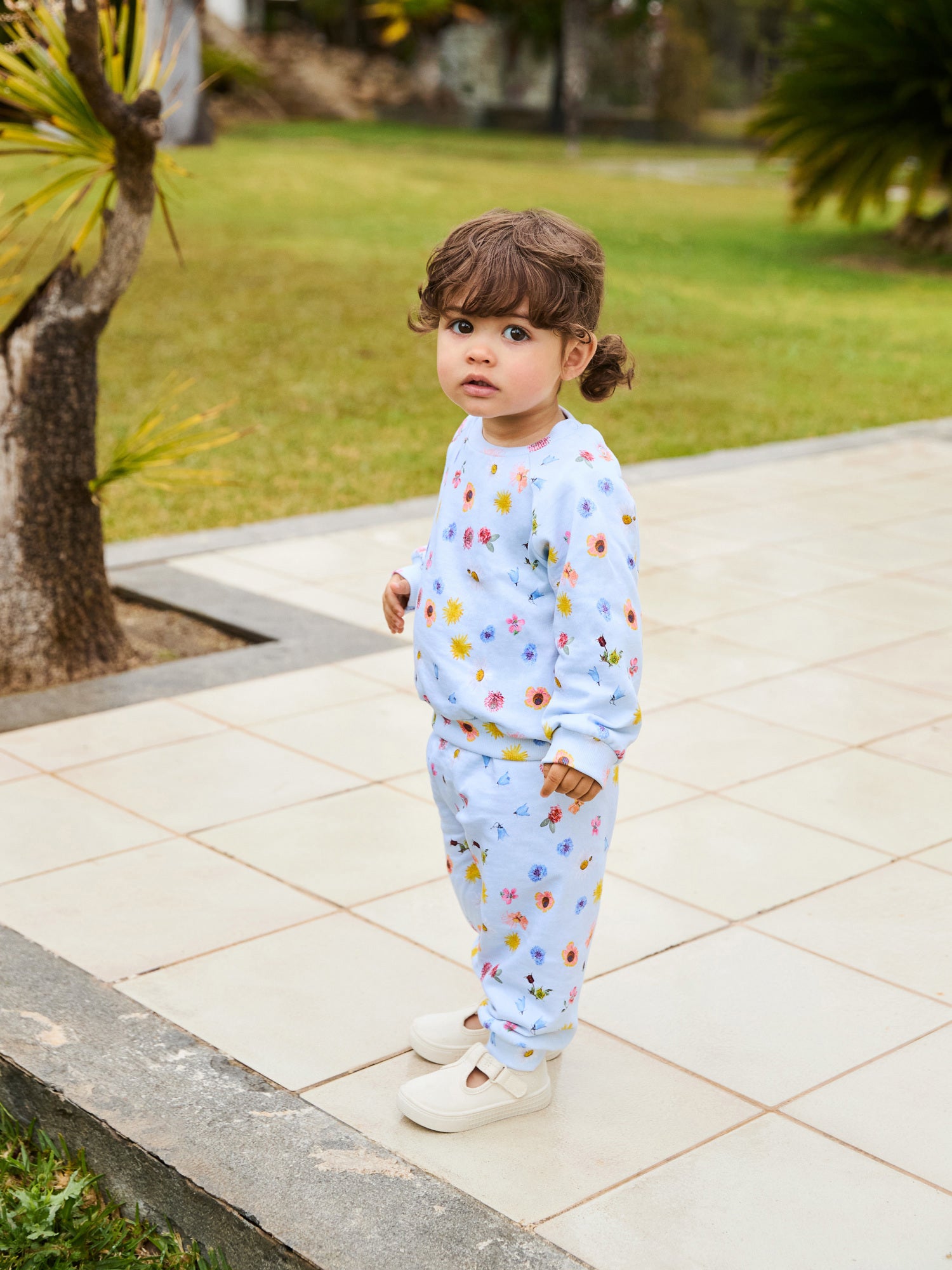 Molo Disc Sweatshirt Set - Floral Print Casual Outfit for Women & Girls | Perfect for School, Playdates & Everyday Wear