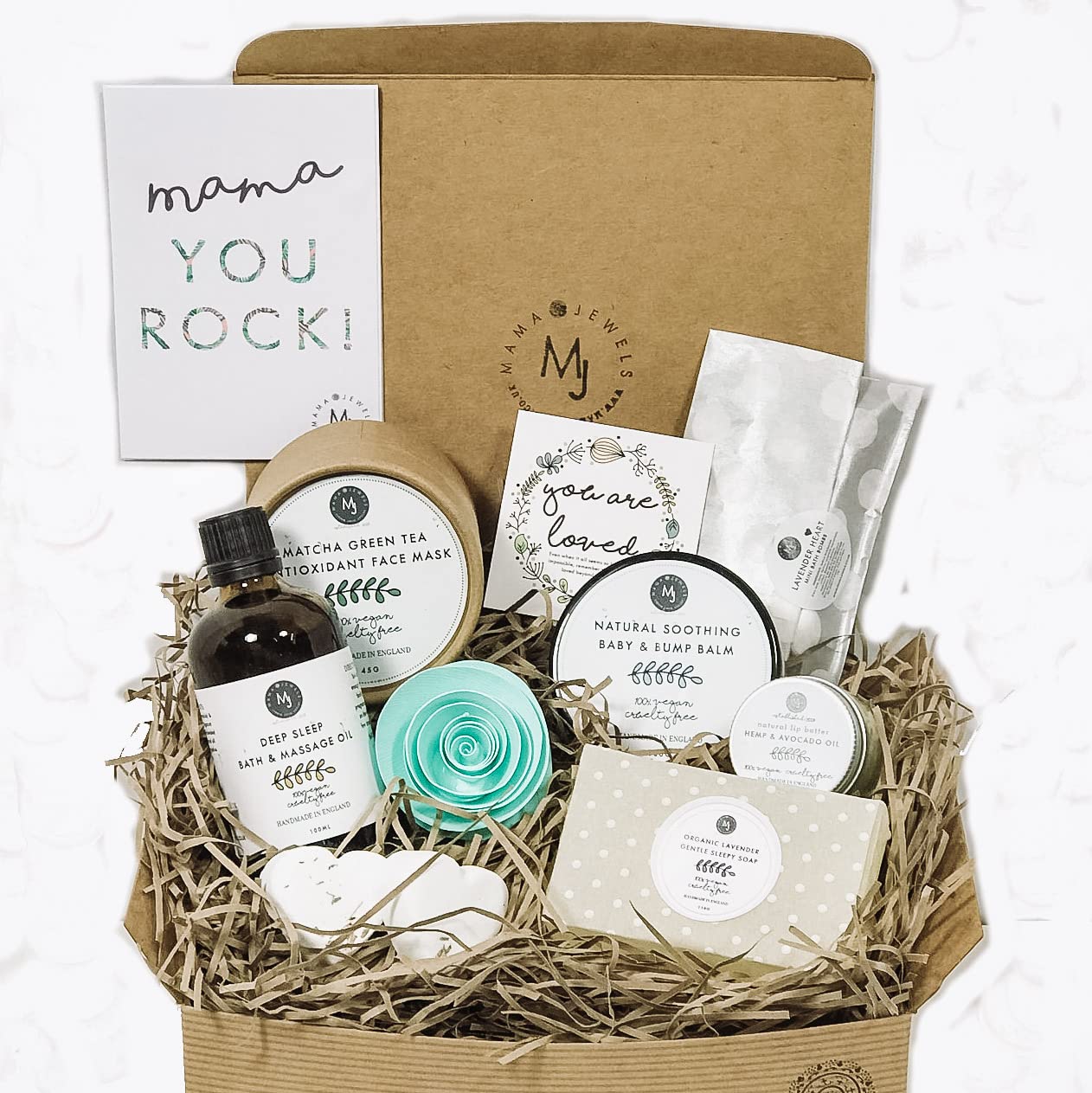 Luxury New Mom Gift Box - Large Aqua Maternity Pamper Hamper with Premium Essentials | Perfect Baby Shower, Postpartum Care & Self-Care Gift for Expecting Mothers