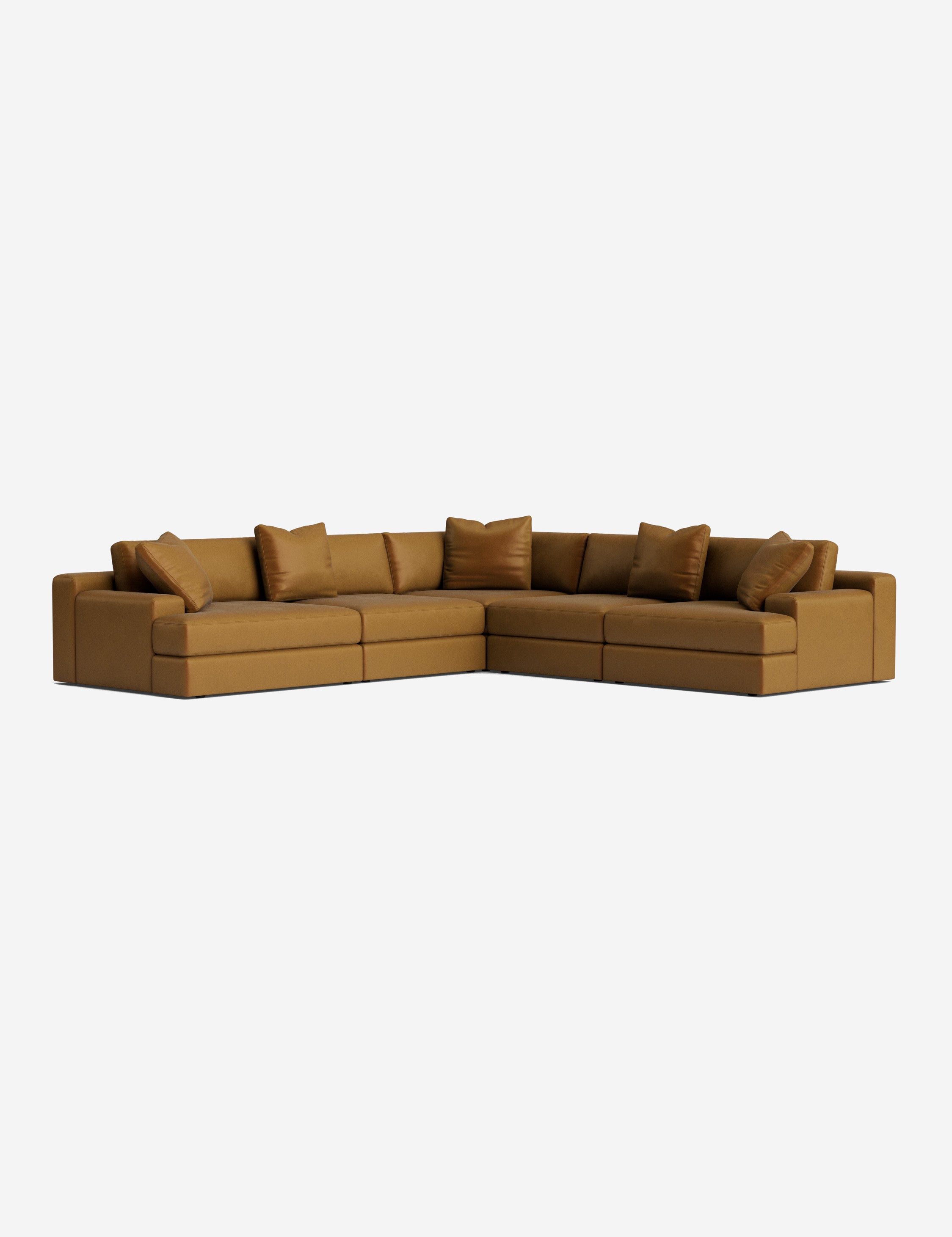 Felton Modern Corner Sectional Sofa - L-Shaped Couch with Storage Chaise for Living Room, Family Room & Small Spaces - Soft Fabric Upholstery & Sturdy Wood Frame