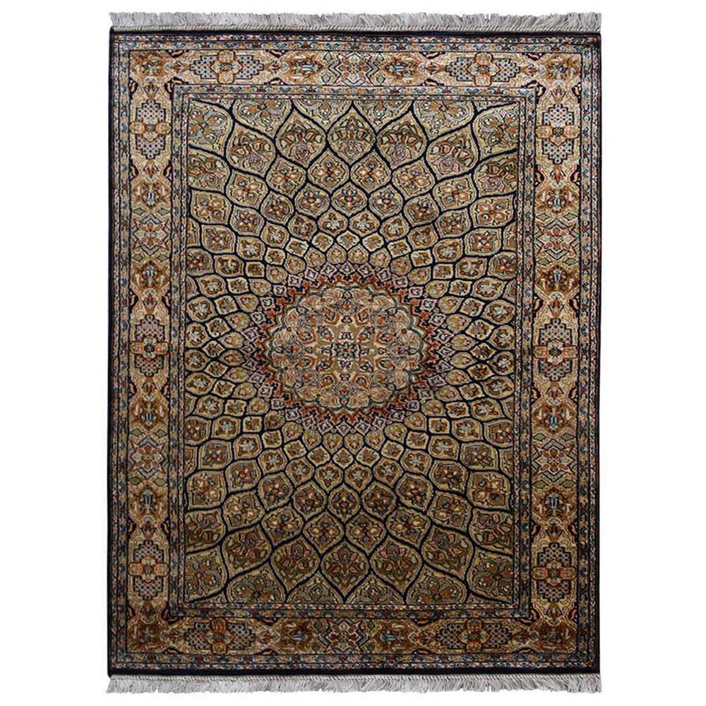 Handmade Silkstone Persian Rug - Authentic Hand-Knotted Oriental Carpet for Living Room, Bedroom & Home Decor