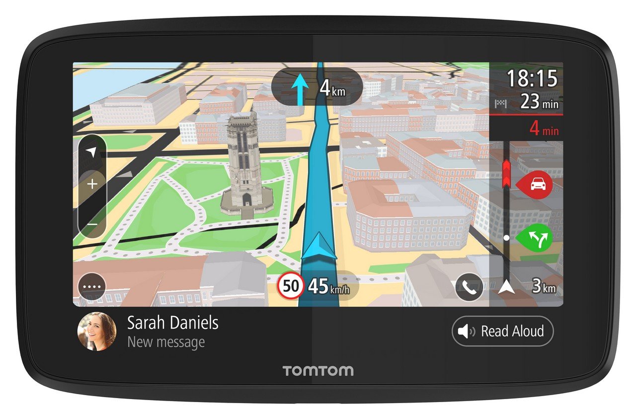 TomTom GO 620 6-Inch GPS Navigation Device with Lifetime World Maps, Real-Time Traffic & Hazard Alerts via Smartphone - Perfect for Road Trips, Commuting & International Travel