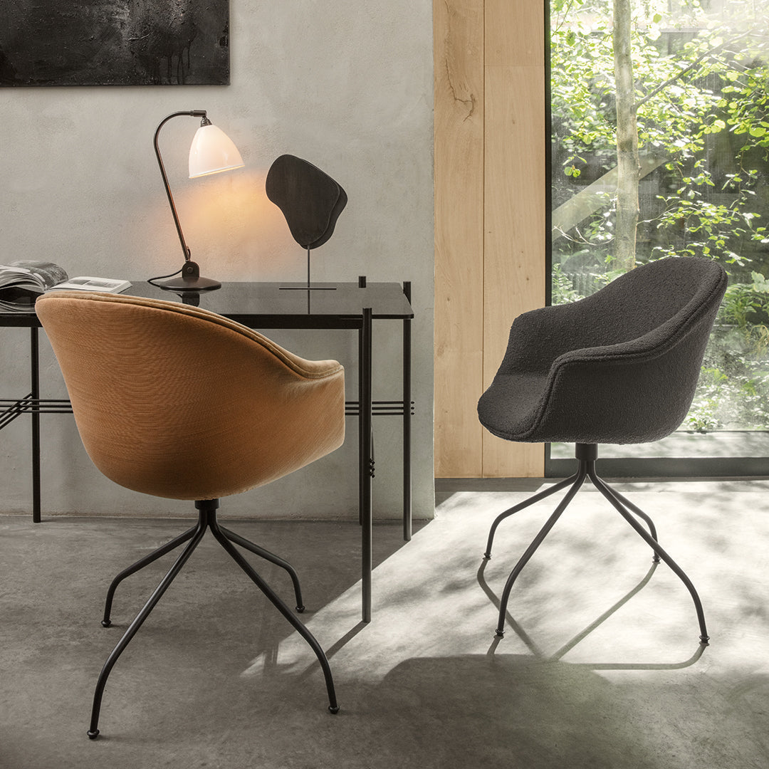 Ergonomic Bat Meeting Chair with Swivel Base - Fully Upholstered Executive Office Chair for Conference Rooms, Home Offices & Professional Workspaces