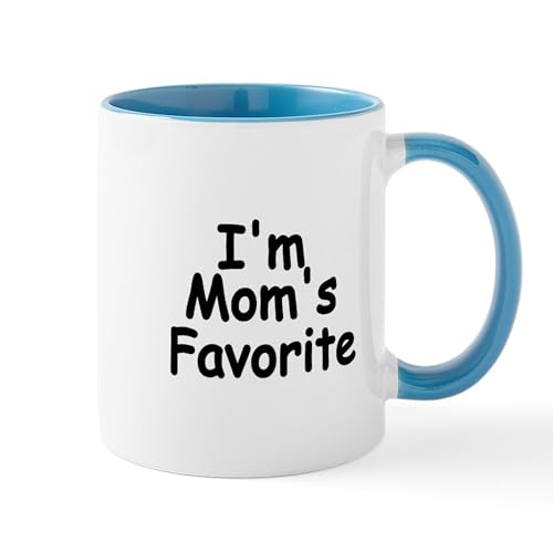 White/Blue Inside - Im Moms Favorite Mugs