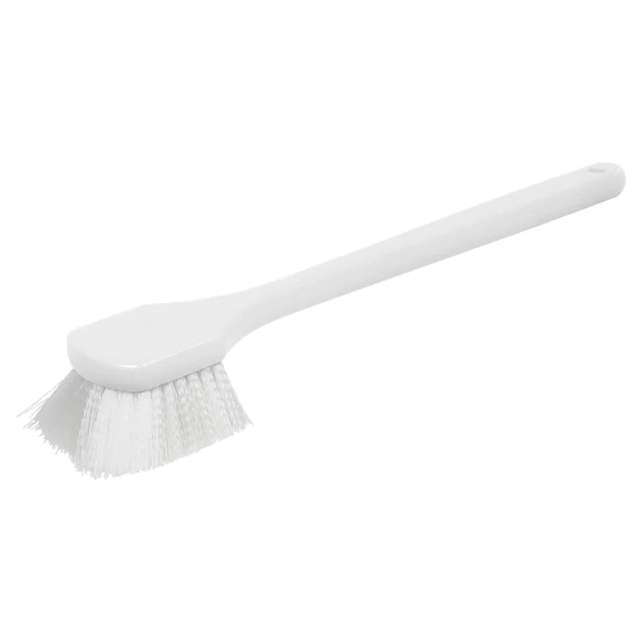 Winco 20 Pot Brush with Durable Nylon Bristles & Ergonomic Plastic Handle - Perfect for Cleaning Cookware, Pans, and Kitchen Utensils