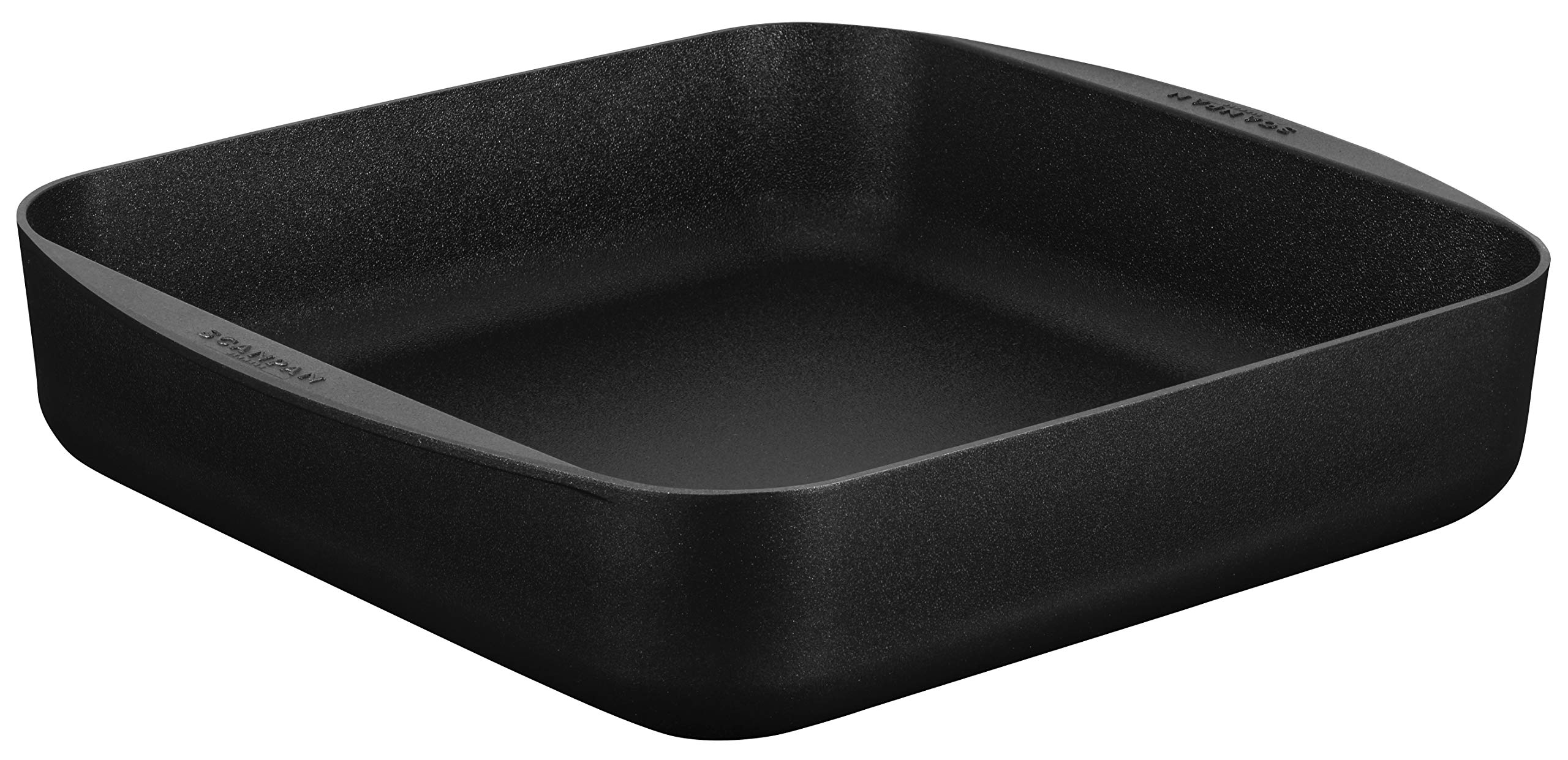 SCANPAN 54403600 Non-Stick Square Frying Pan - 12.6 x 12.6 Inches (32 x 32 cm) - Black TechnIQ IH Induction Compatible Cookware for Searing, Stir-Frying & Pancakes