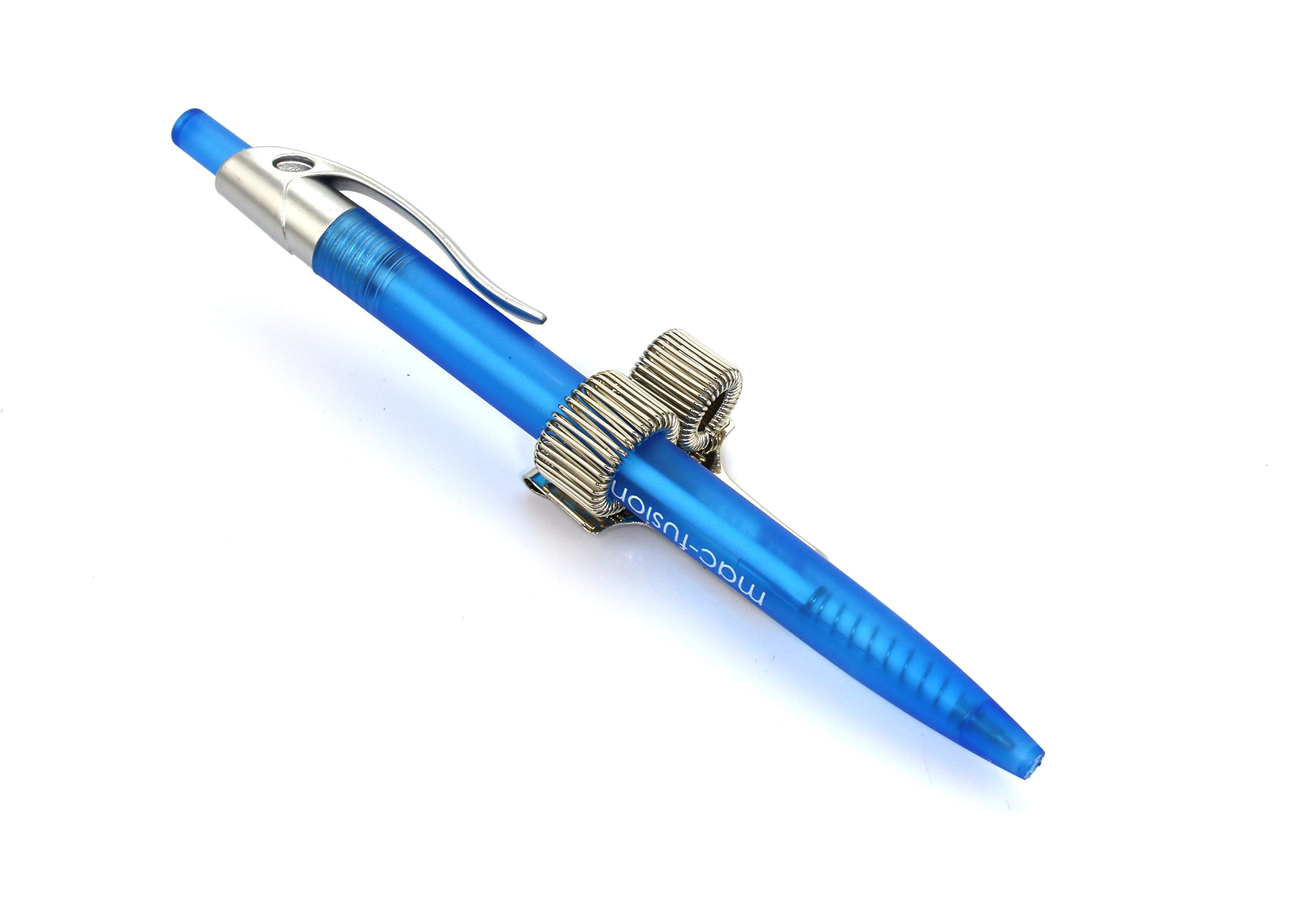 Expandable Double Pen & Pencil Holder with Spring Clip - Office Desk Organizer for Students, Teachers & Professionals - Perfect for School, Work & Home Use