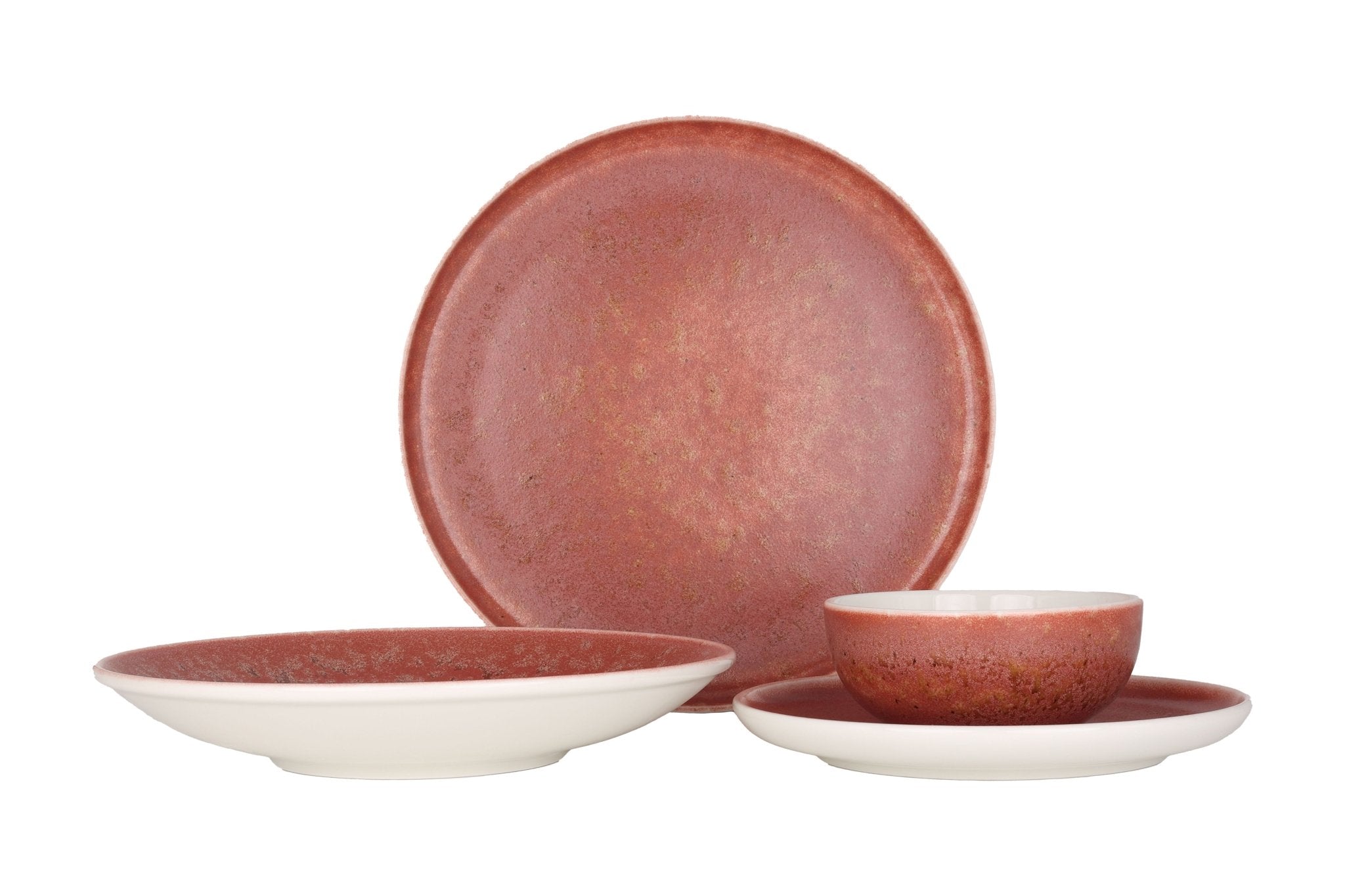 24-Piece Rosa Dinnerware Set - Elegant Porcelain Tableware for 6, Perfect for Family Dinners, Parties & Formal Dining (Large)