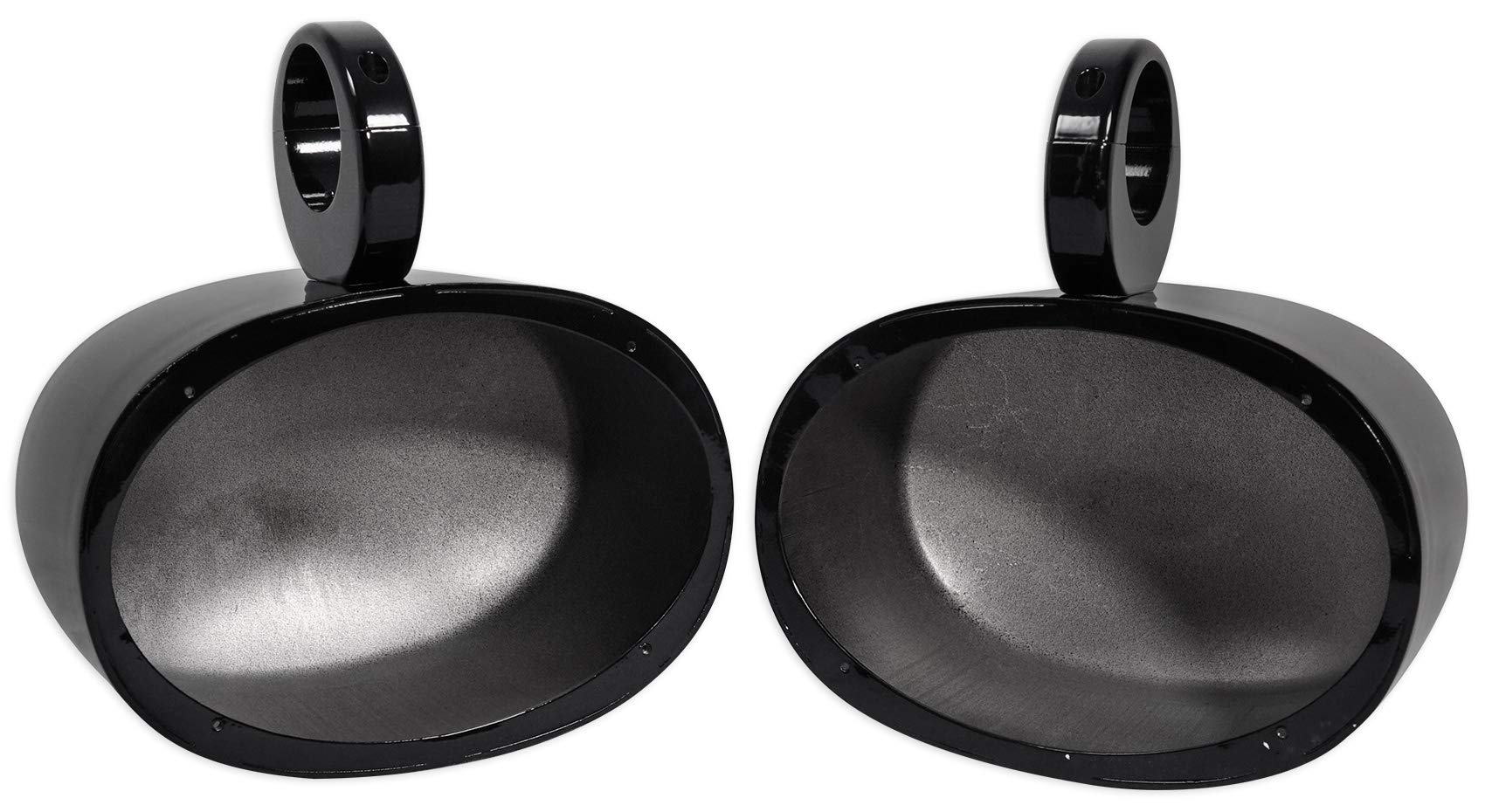 Rockville 2-Pack 6x9 Inch 1000W 360° Swivel Black Aluminum Tower Speakers for RZR ATV UTV - Waterproof Off-Road Audio for Trail Riding & Outdoor Adventures